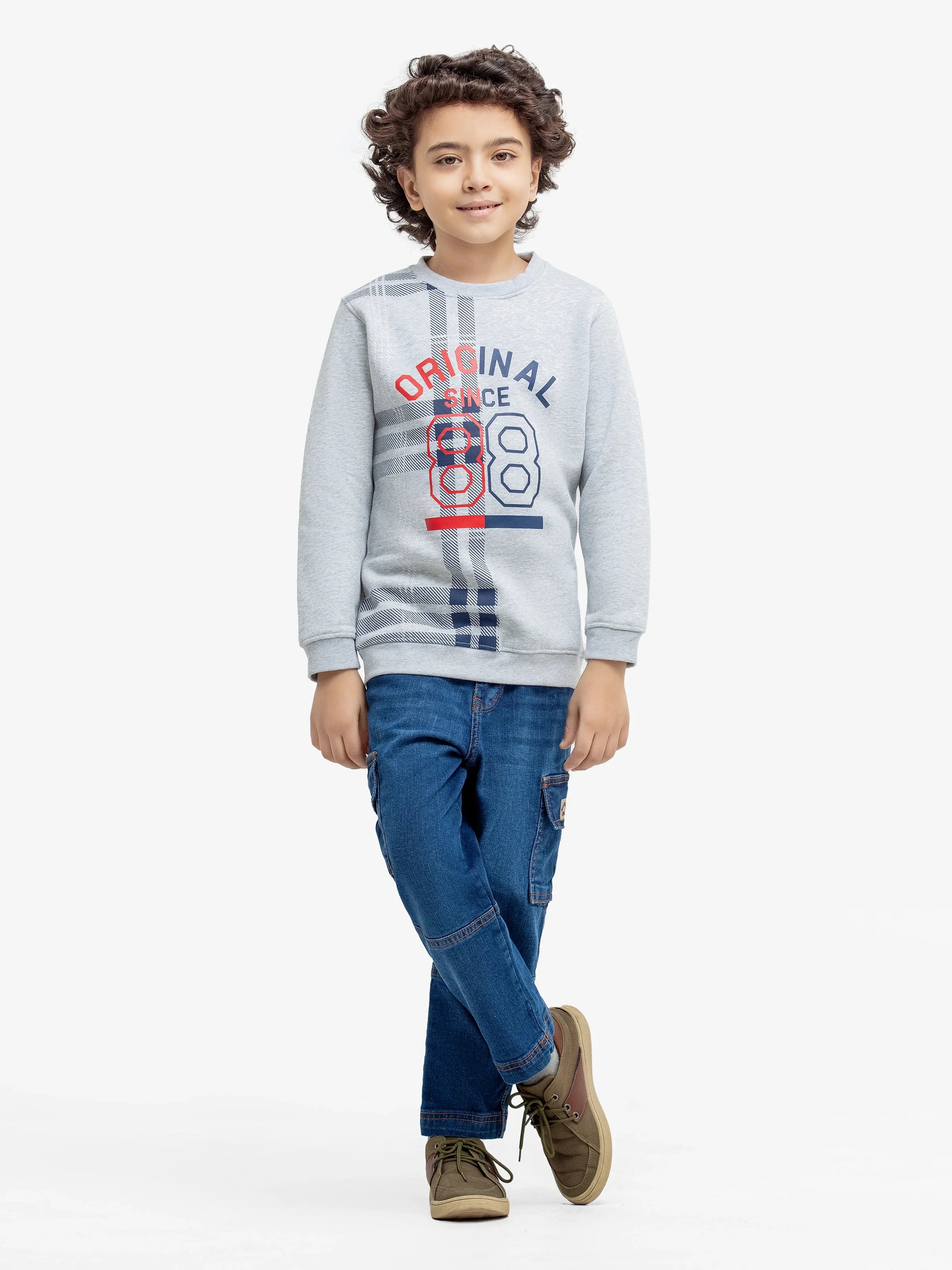 URB Boy's Heather-Grey Sweatshirt
