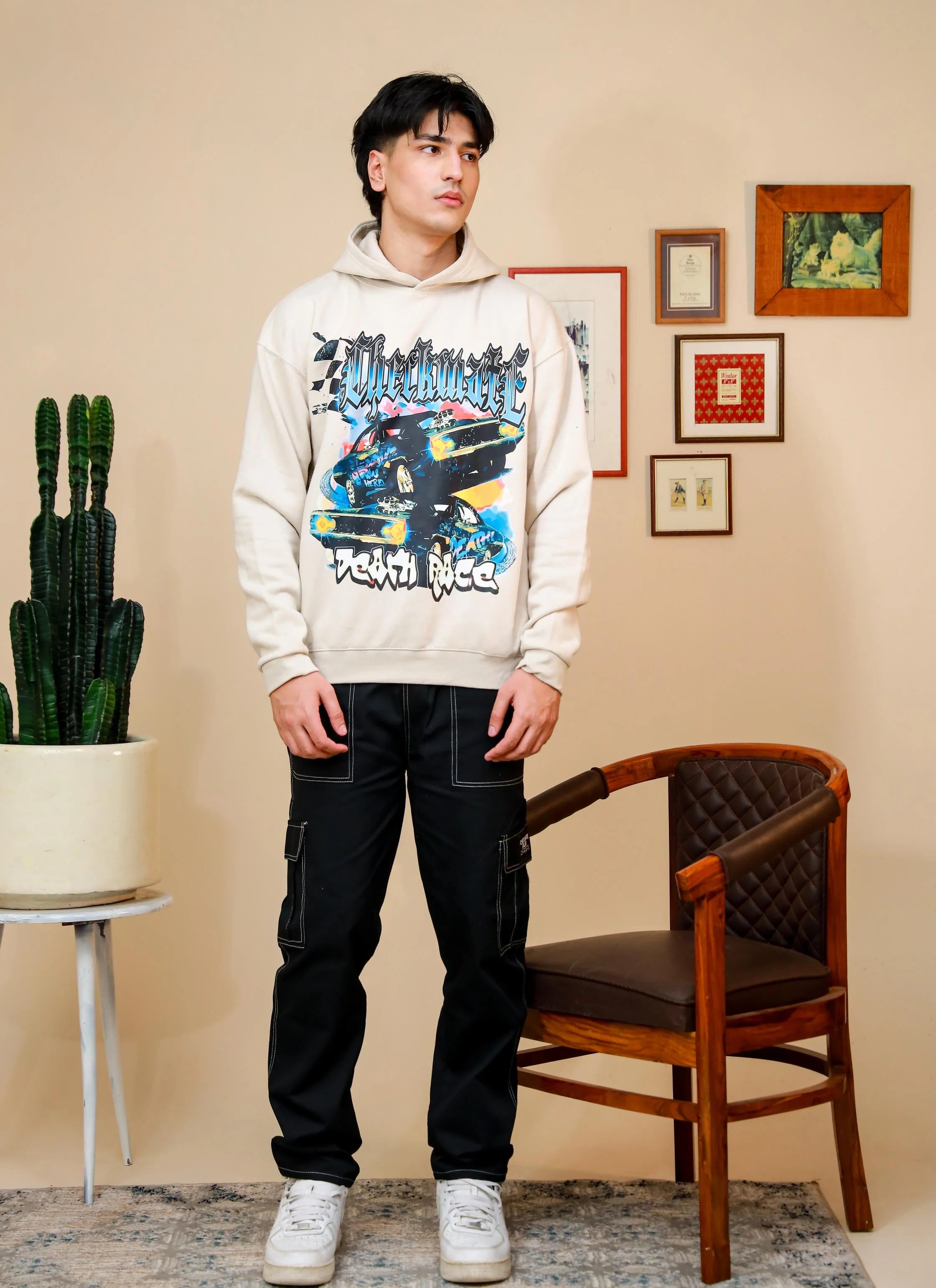DEATH RACE OVERSIZED HOODIE