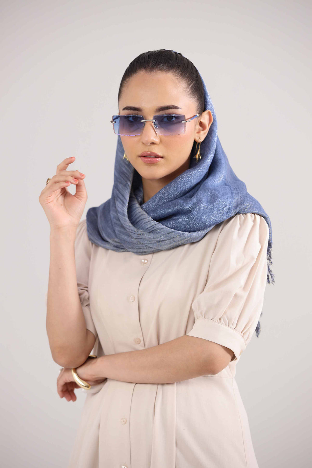 URB - Blue Women Scarf