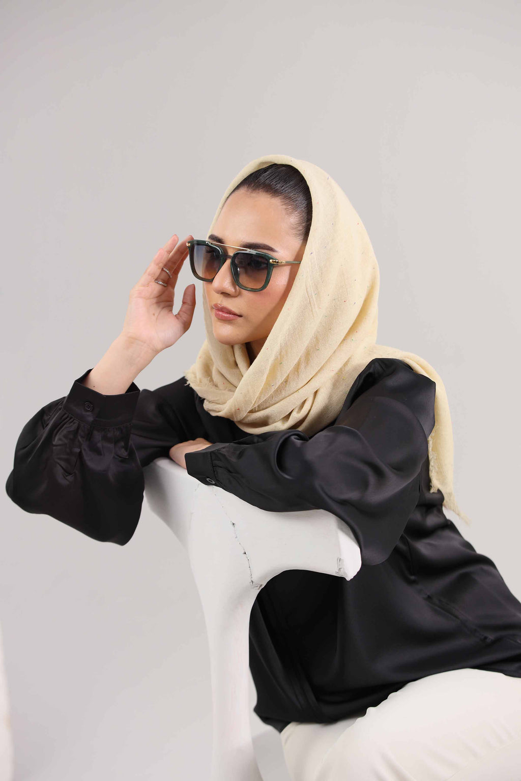 URB - Beige Women Scarf