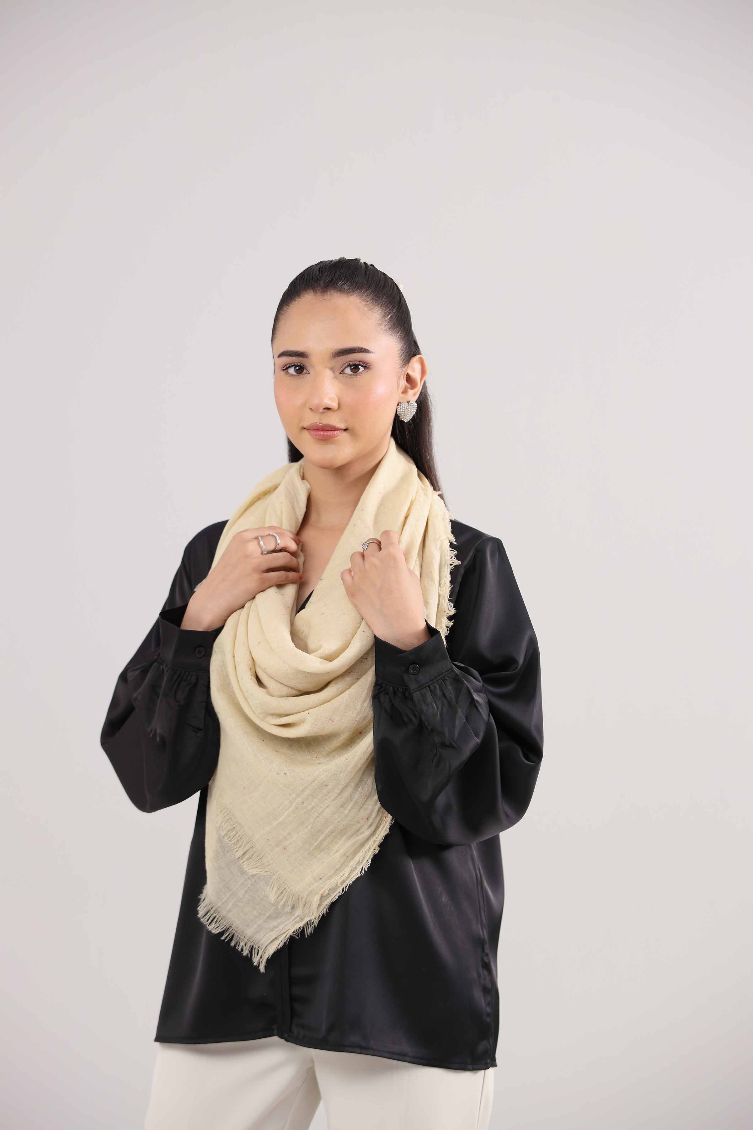 URB - Beige Women Scarf
