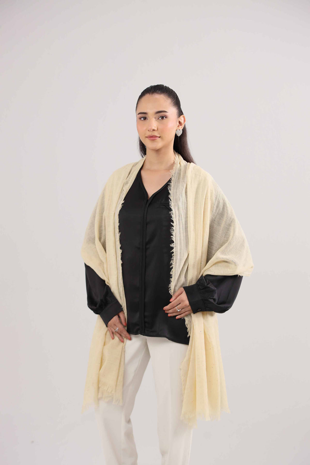 URB - Beige Women Scarf