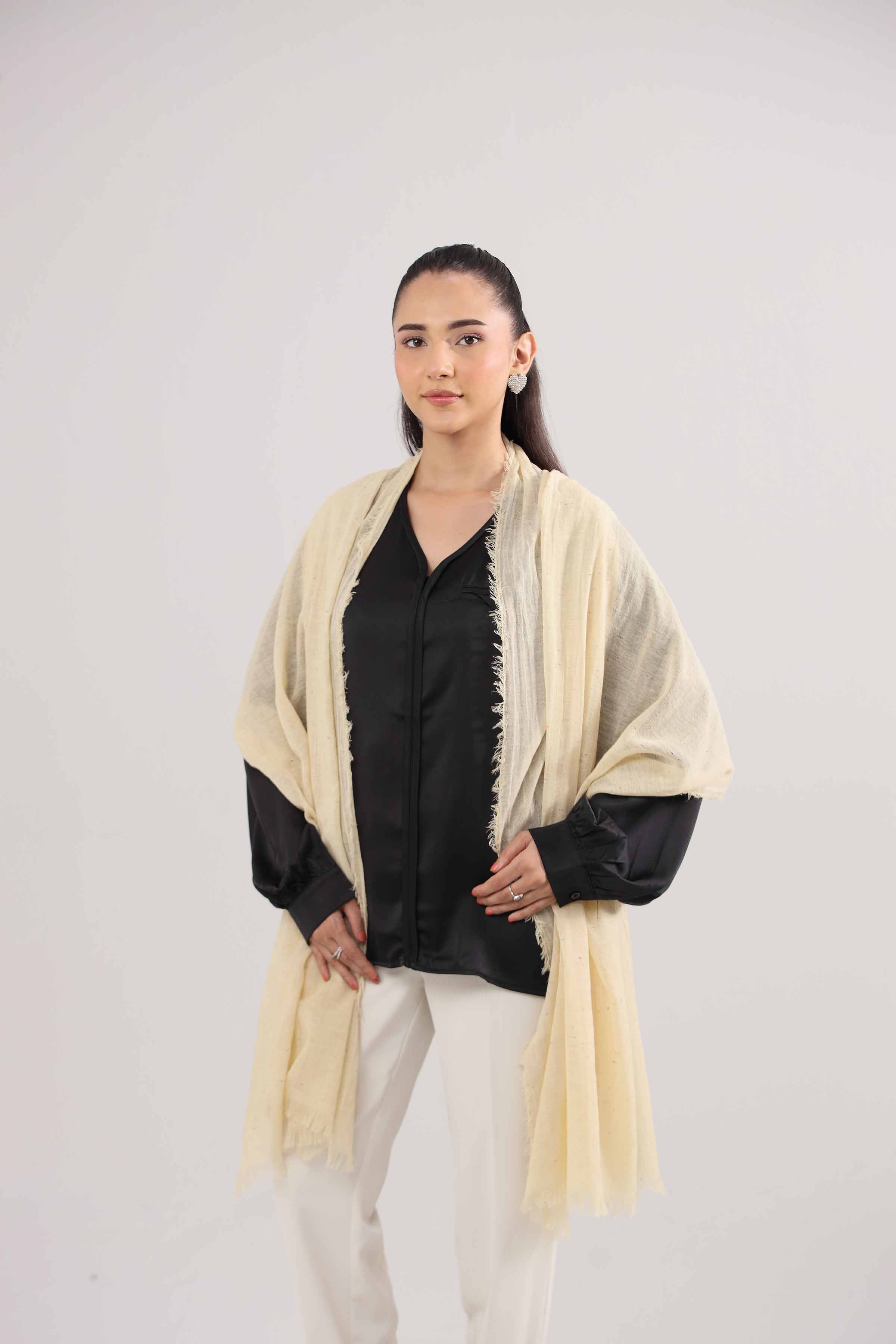 URB - Beige Women Scarf