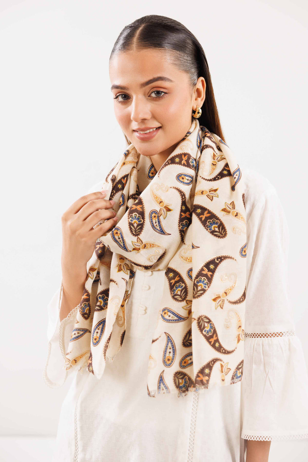 URB - Offwhite Women Scarf