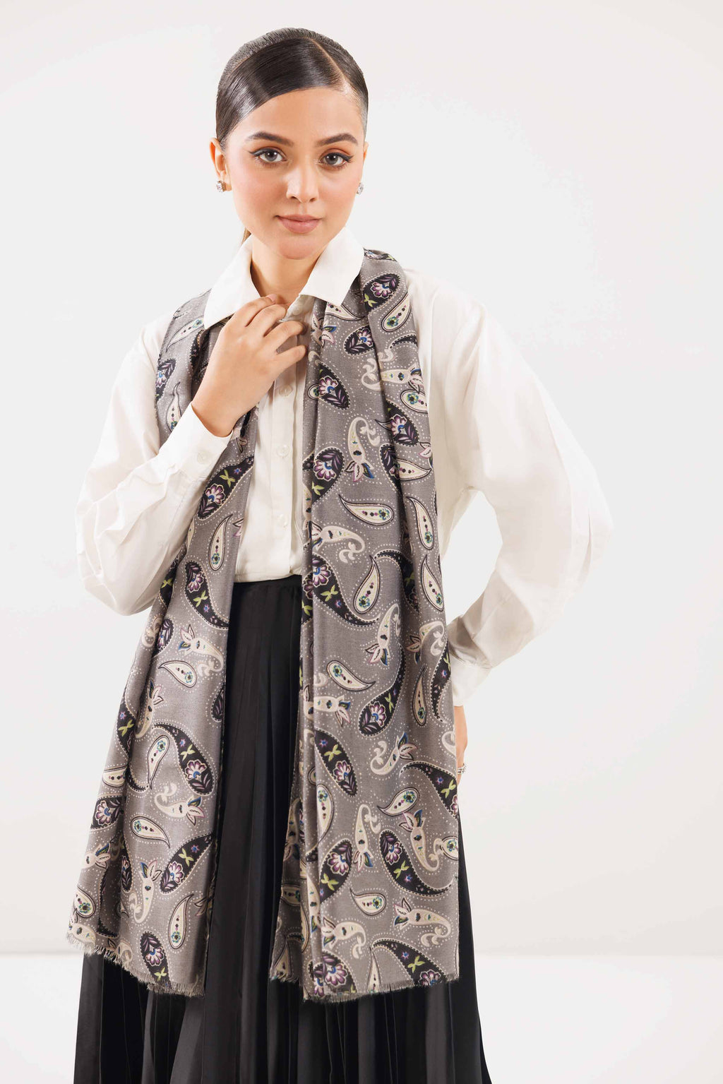 URB- Grey Women Scarf