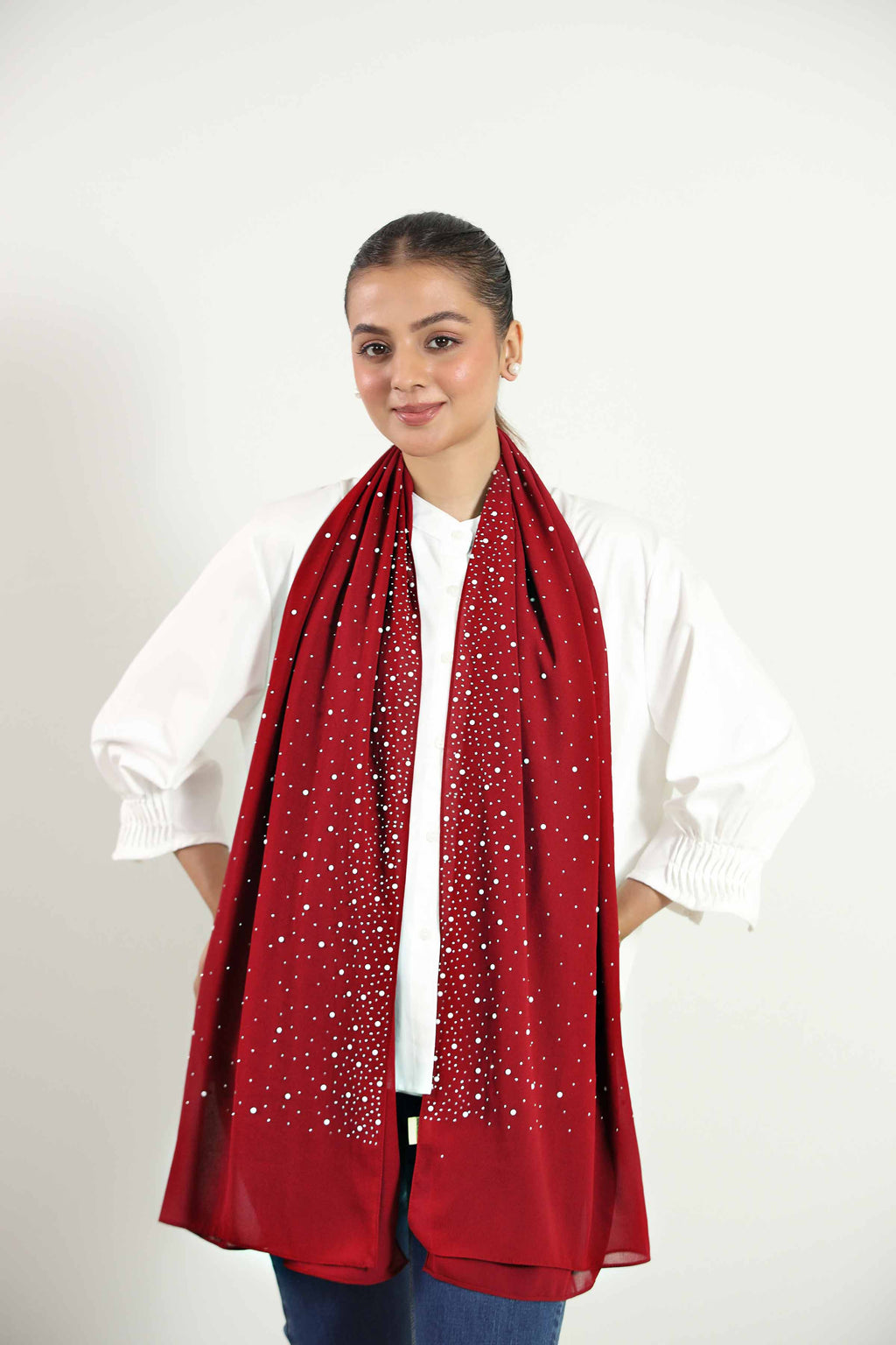 URB -   Maroon Women Scarf