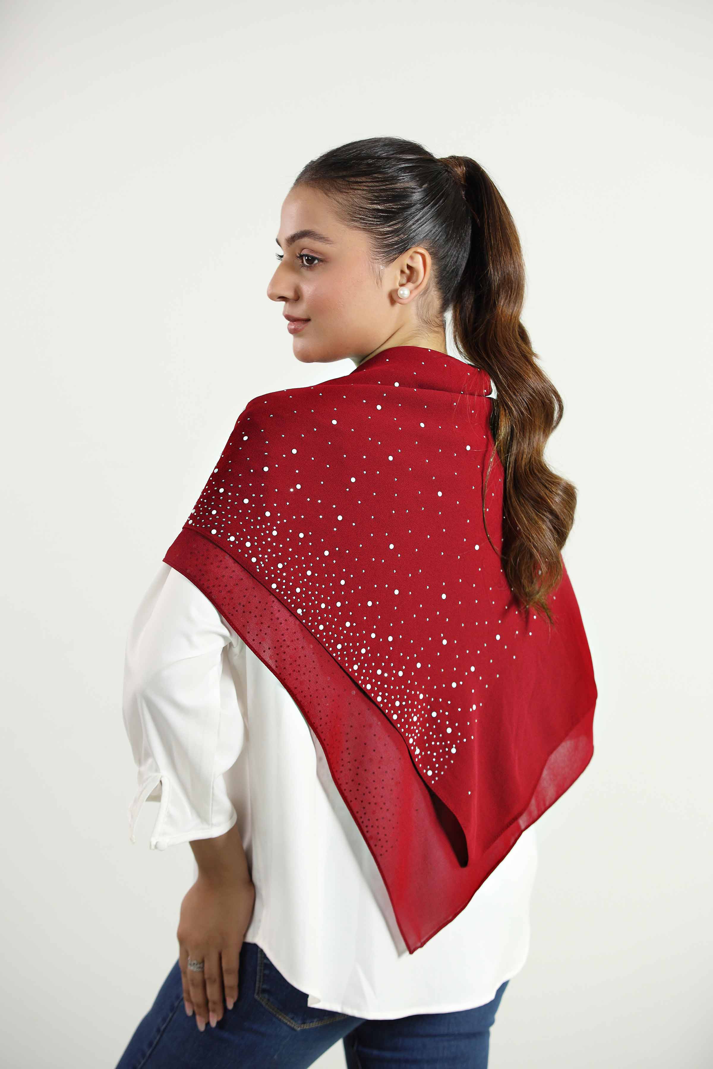 URB -   Maroon Women Scarf