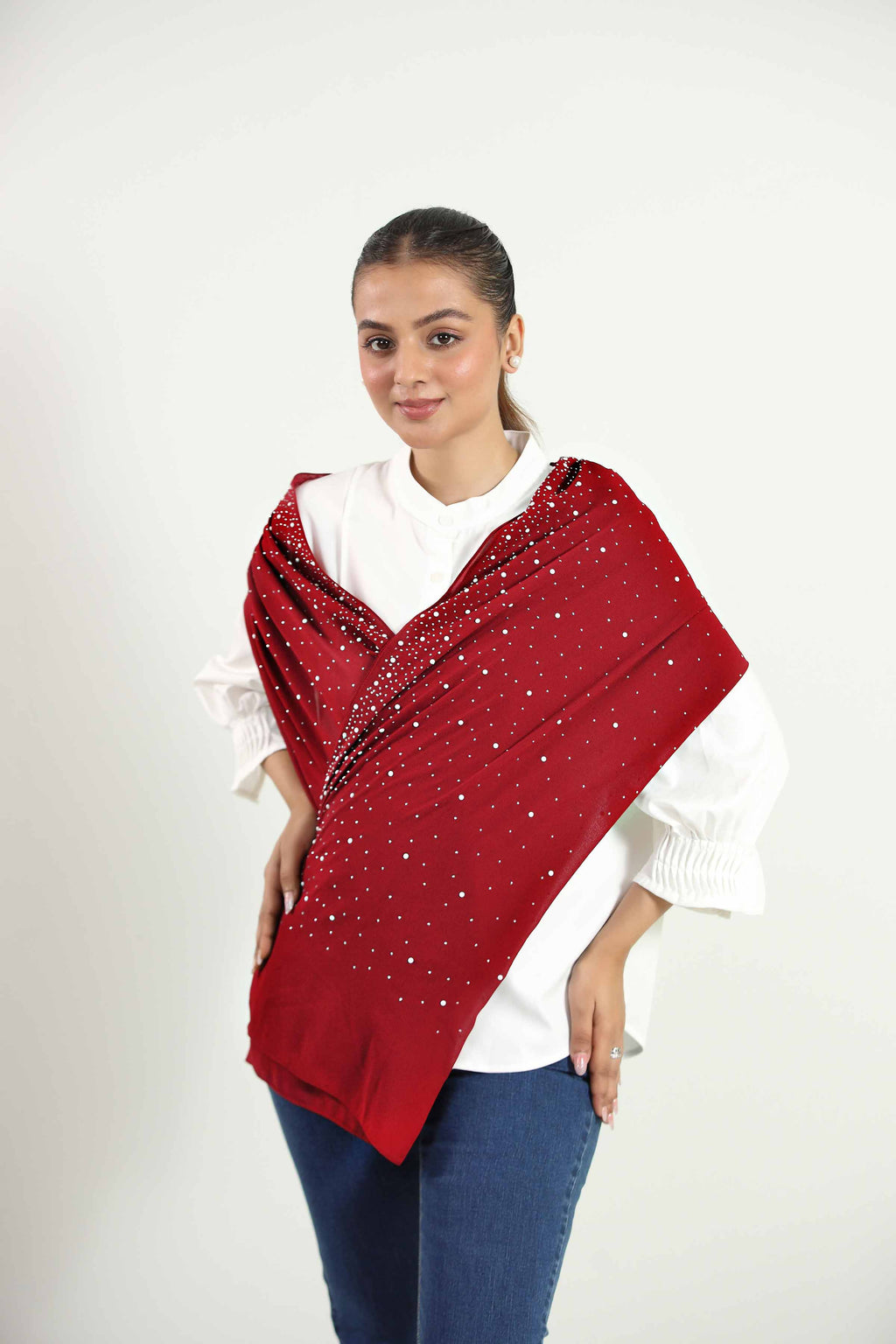 URB -   Maroon Women Scarf