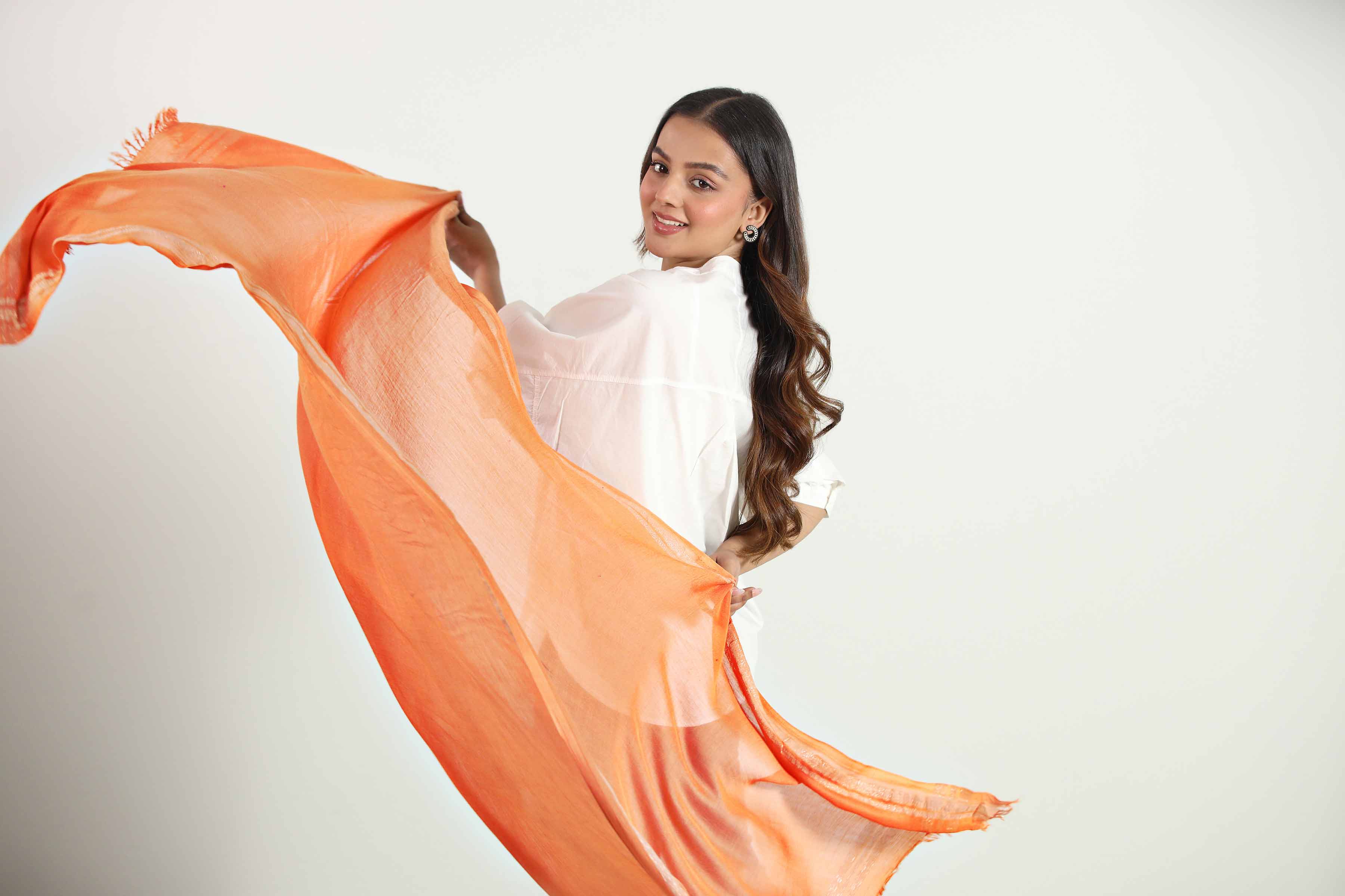 URB - Orange Women Scarf