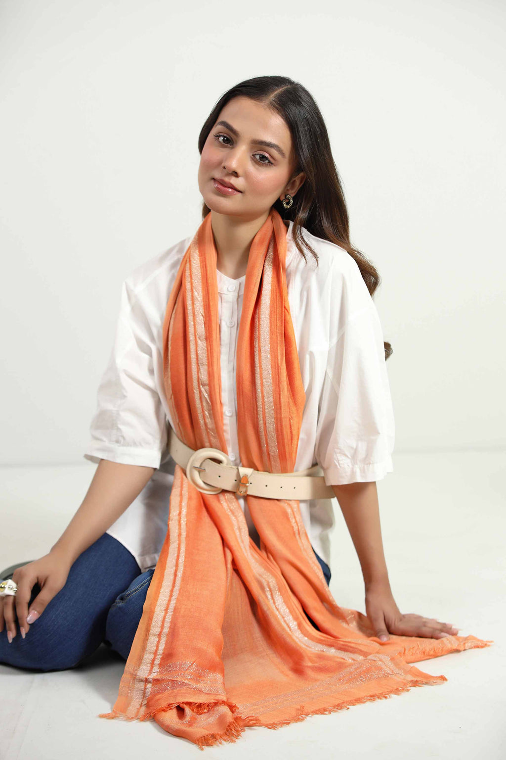 URB - Orange Women Scarf