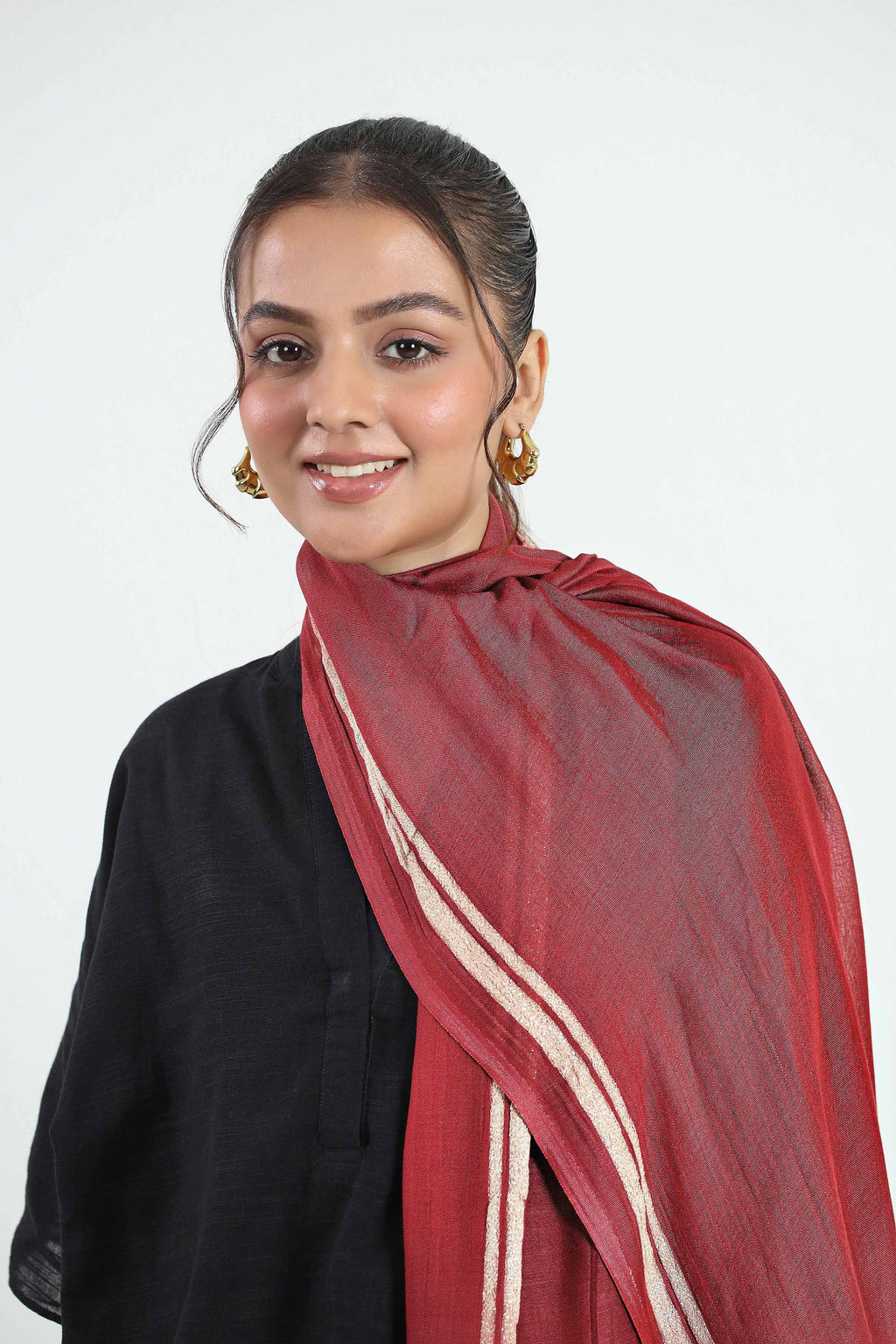 URB - Maroon Women Scarf