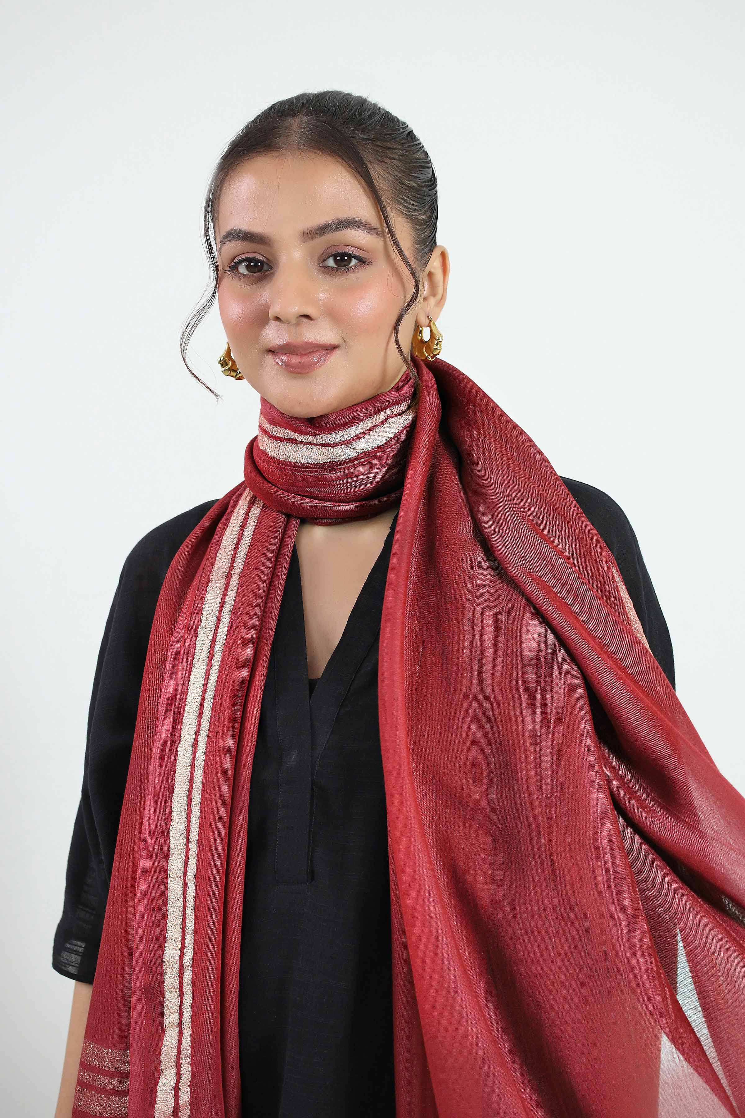 URB - Maroon Women Scarf