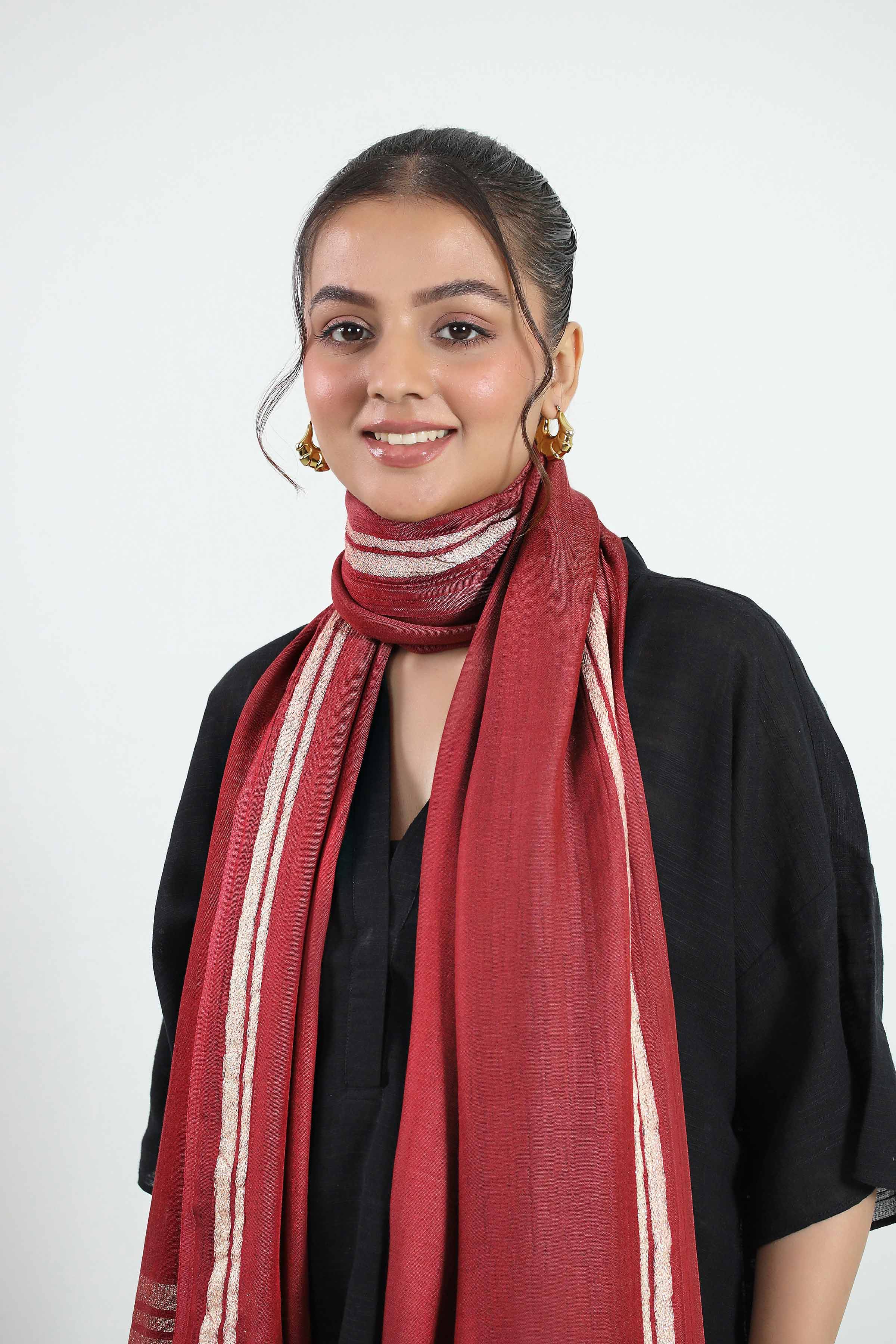 URB - Maroon Women Scarf