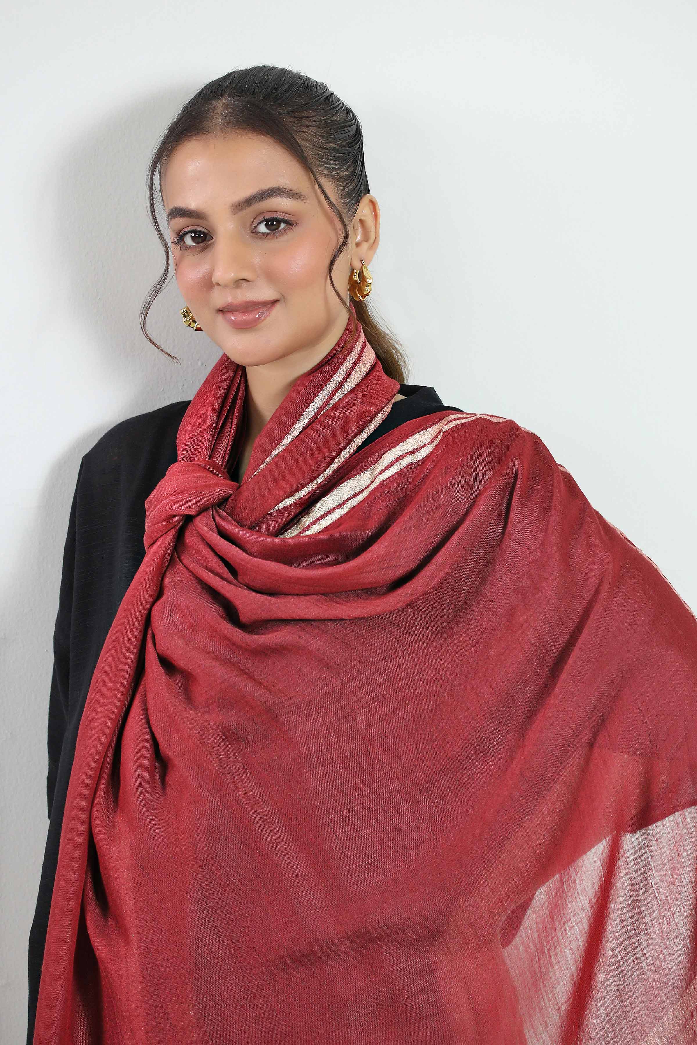 URB - Maroon Women Scarf