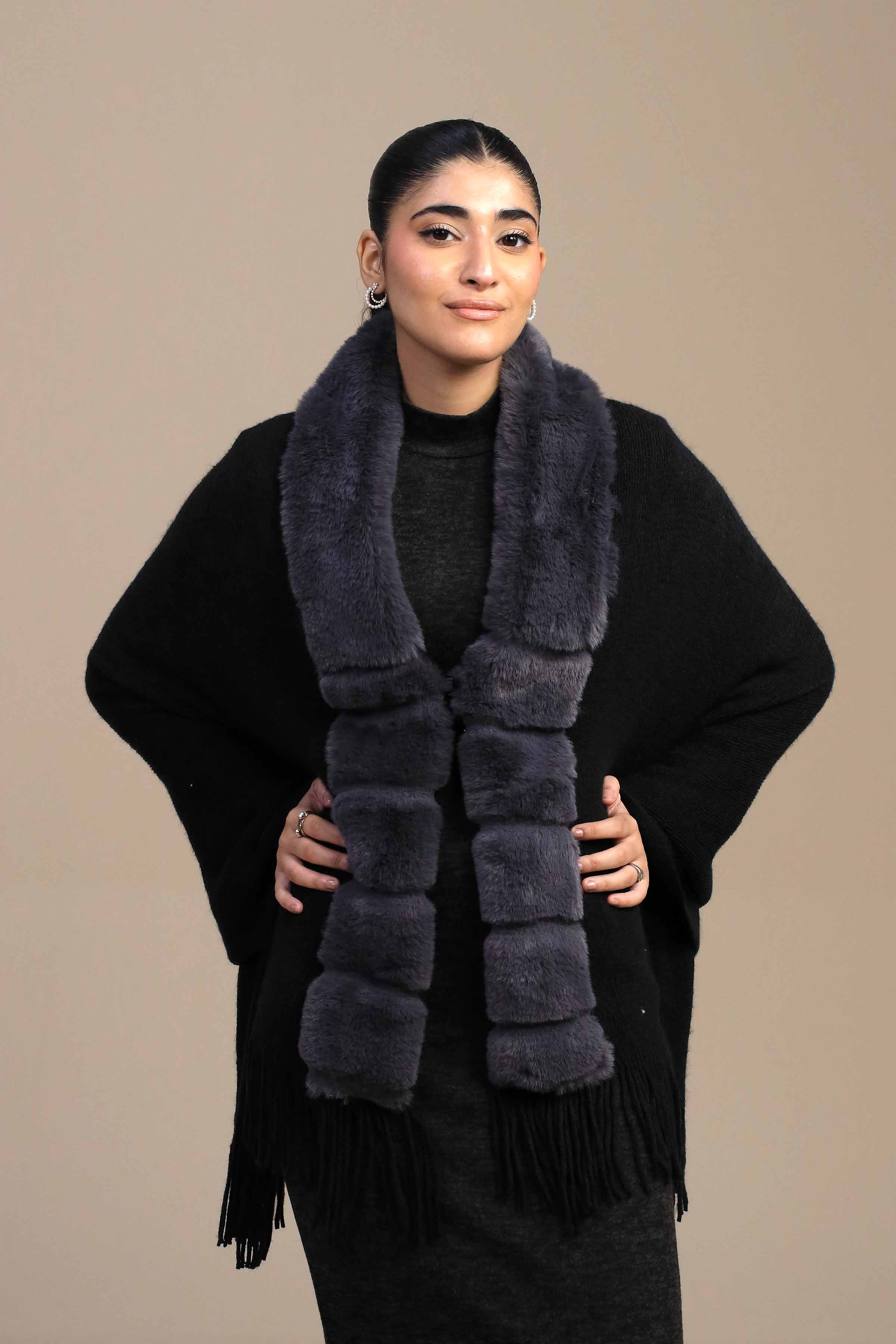 URB Black Cape Shawl 01