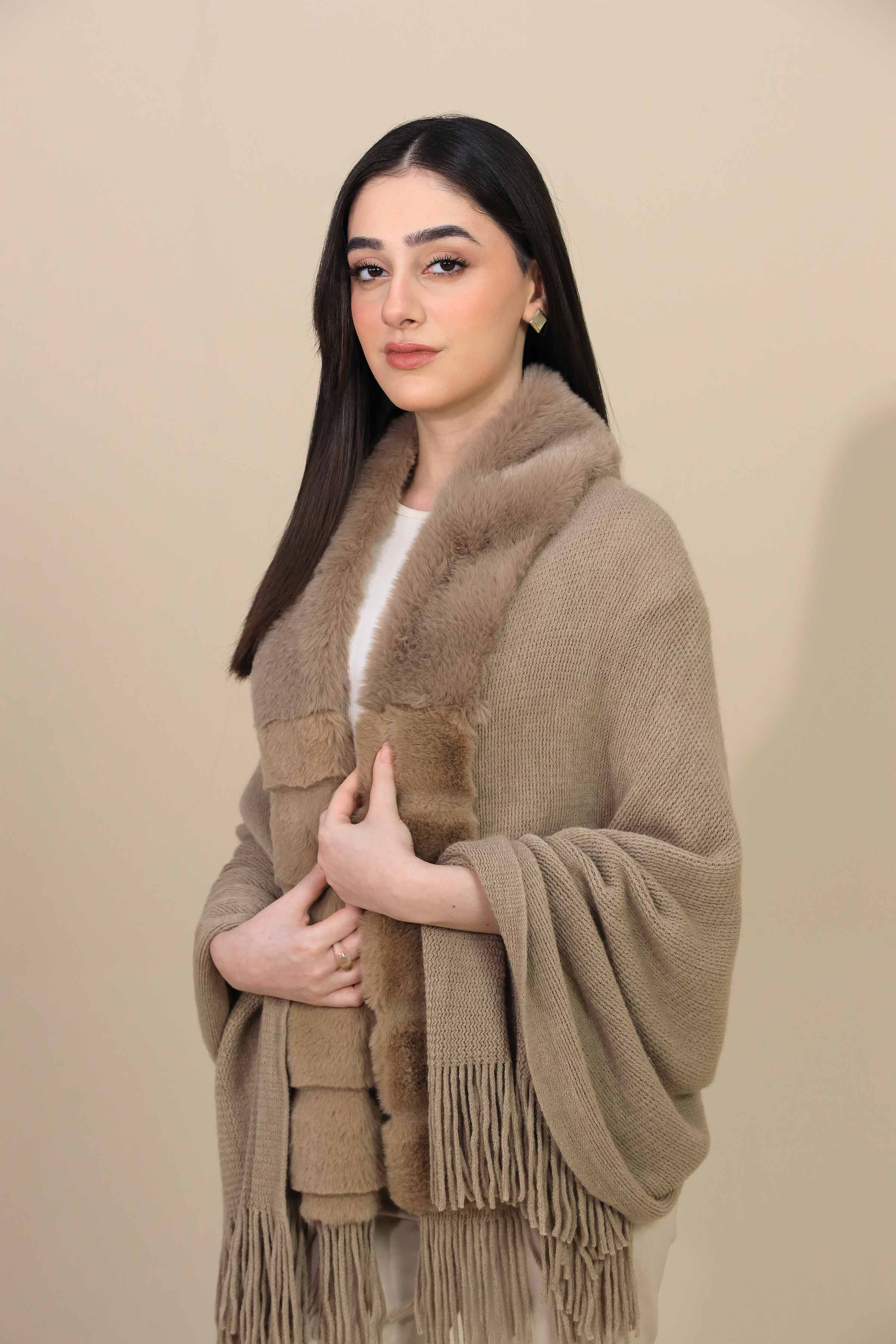 URB Beige Cape Shawl 02