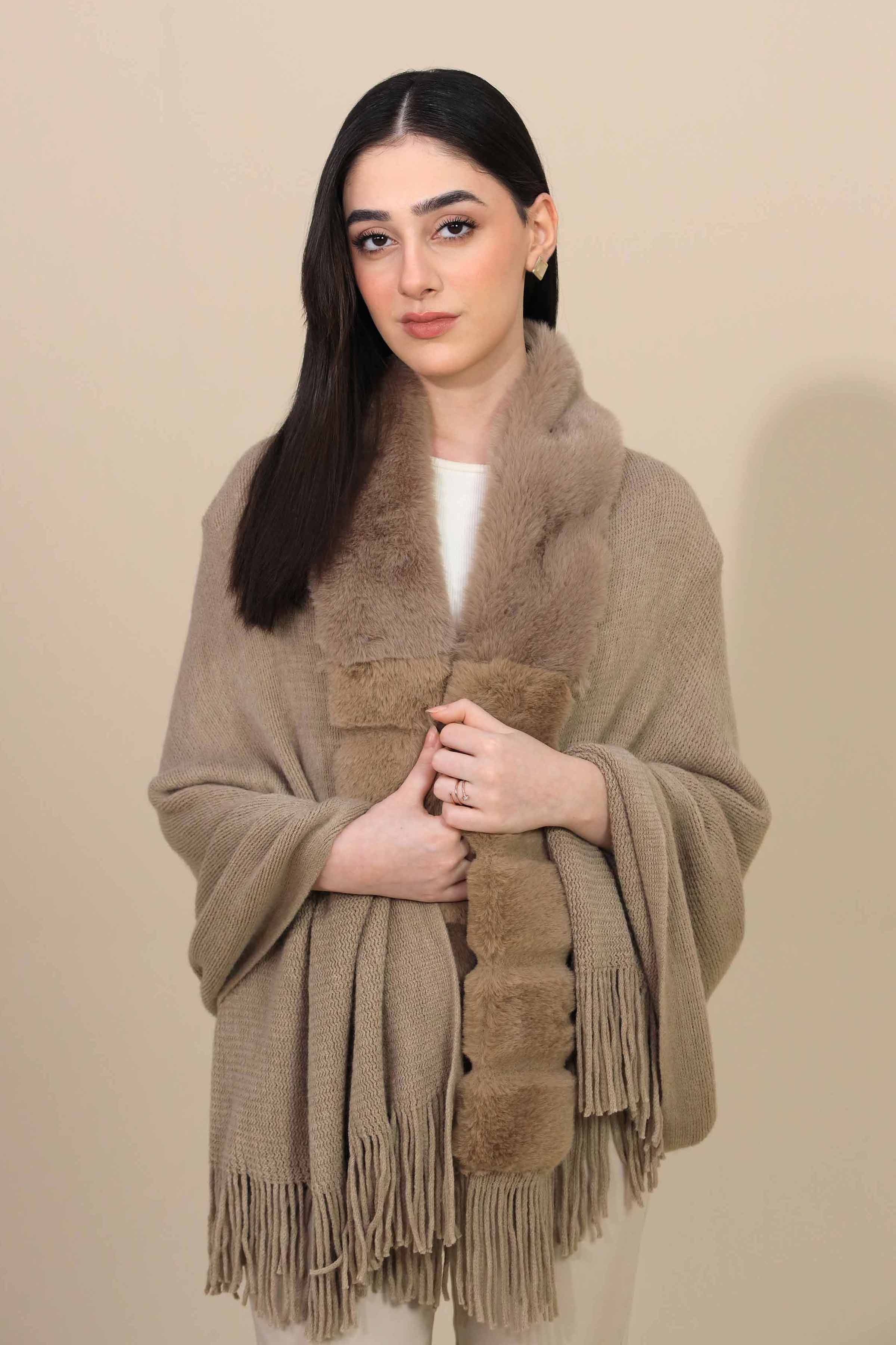 URB Beige Cape Shawl 02