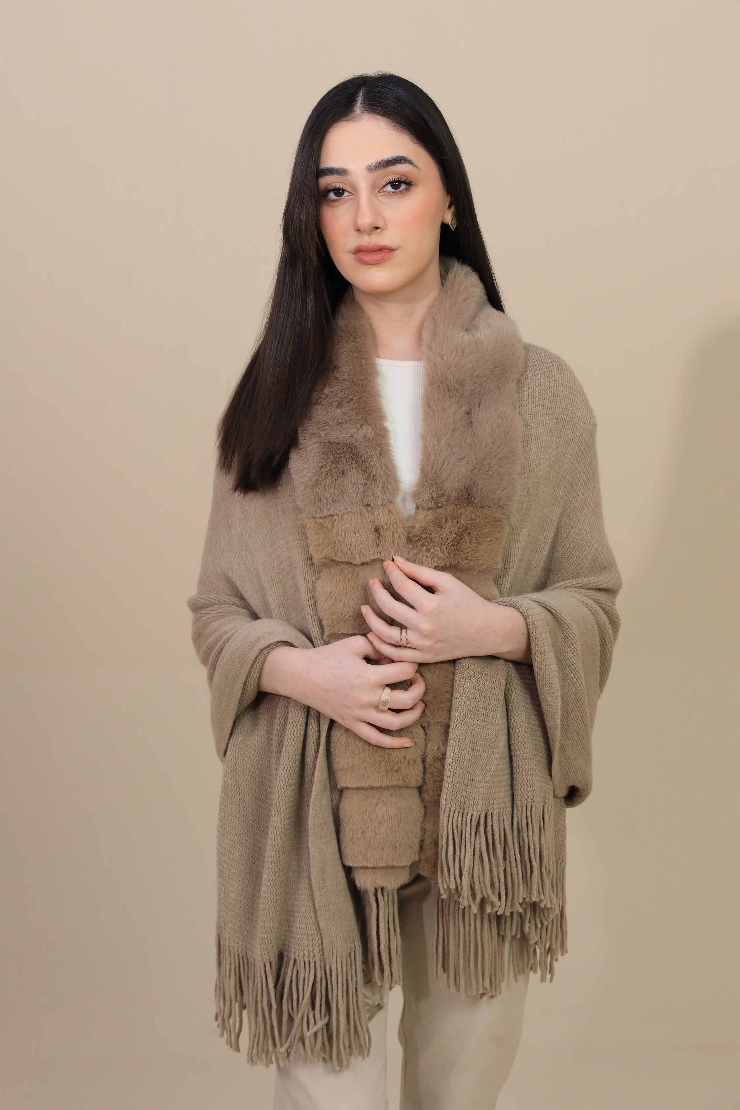 URB Beige Cape Shawl 02