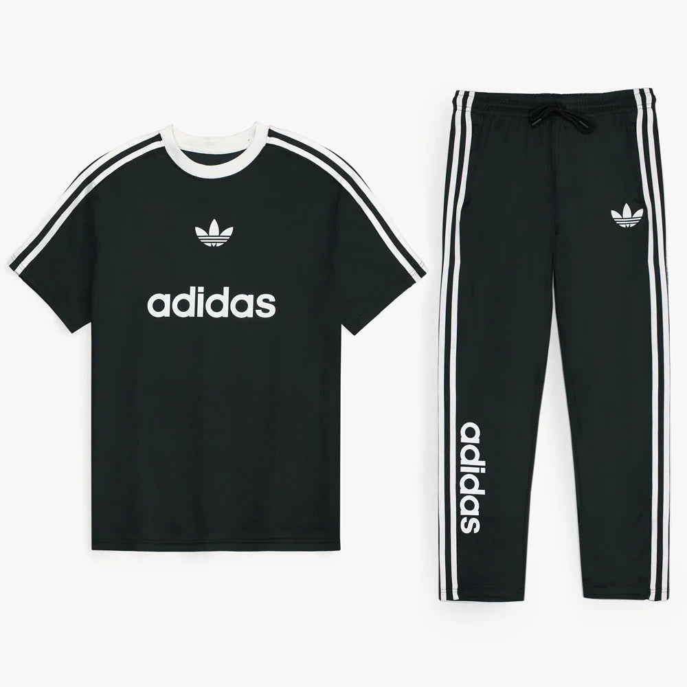 ADIDAS PREMIUM MEN'S STRONIX LYCRA DRI-FIT TRACKSUIT (BLACK)