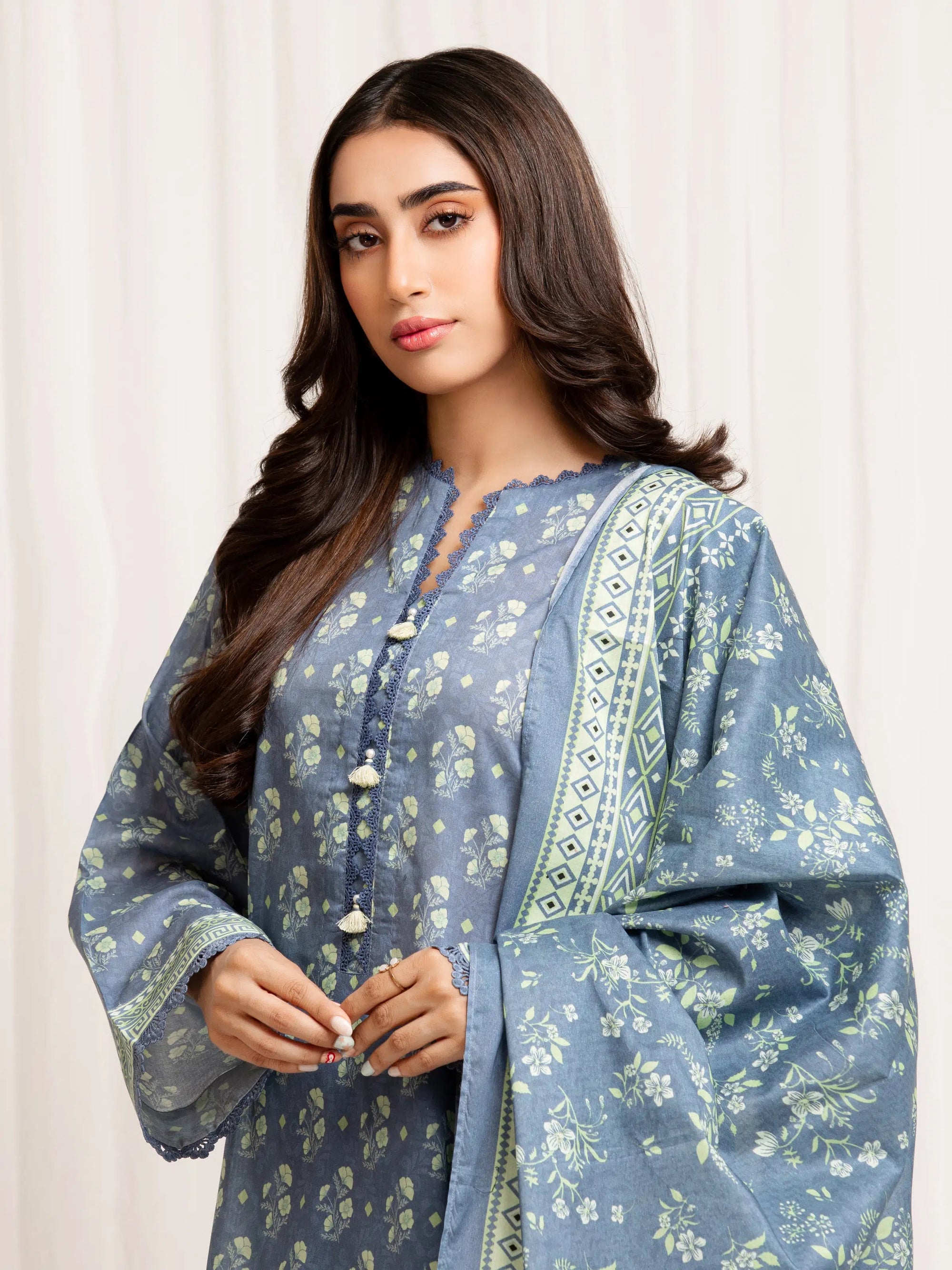 URB Unstitched Printed Lawn Suit