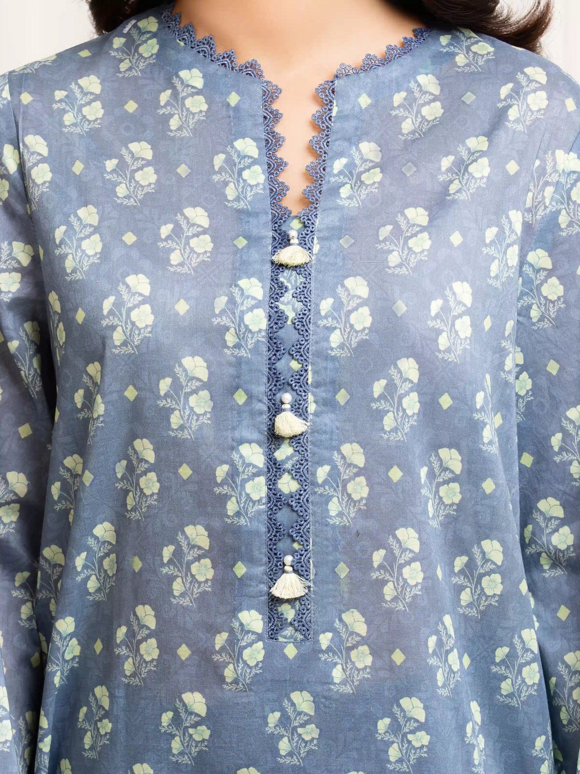 URB Unstitched Printed Lawn Suit