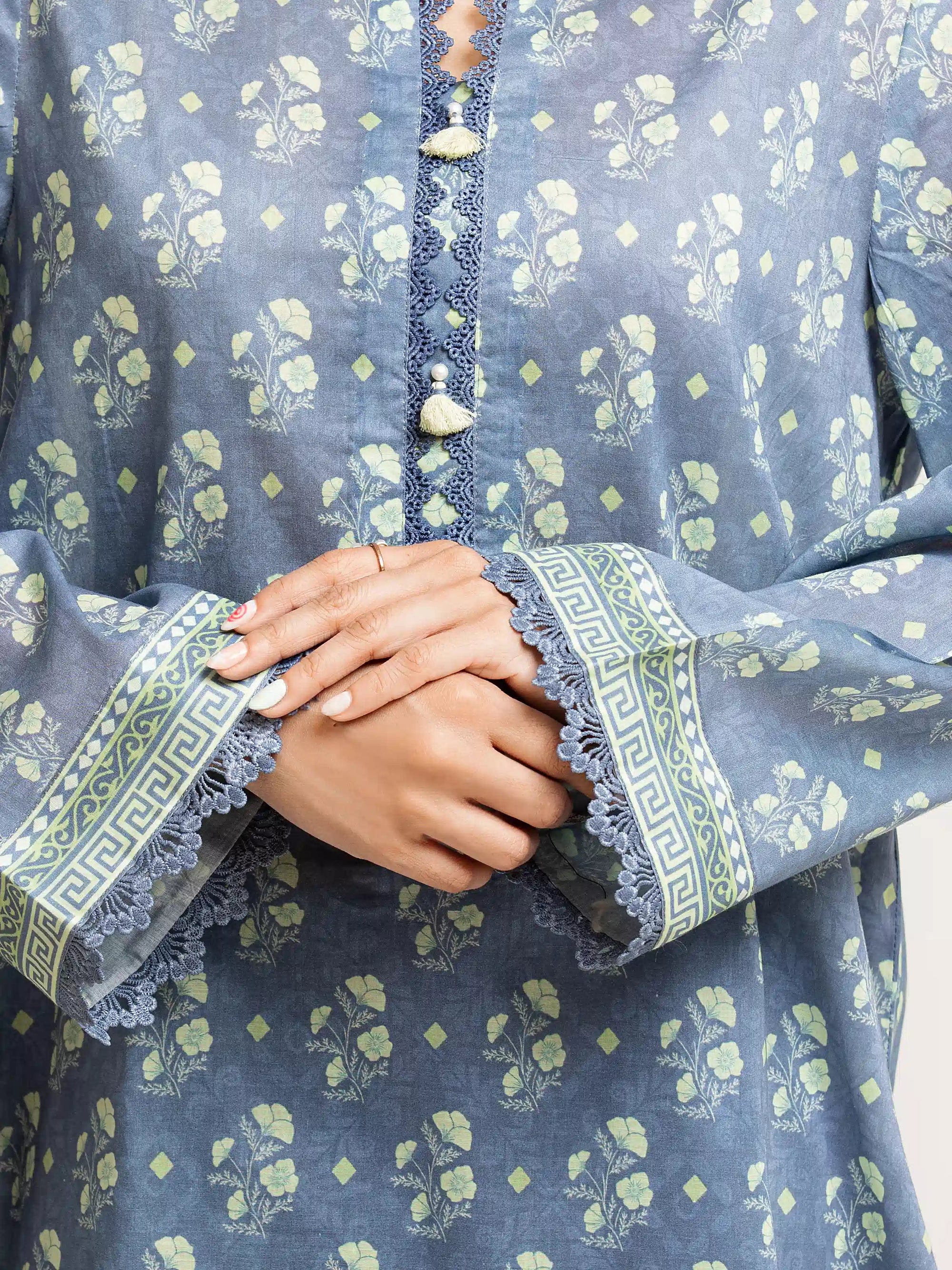 URB Unstitched Printed Lawn Suit