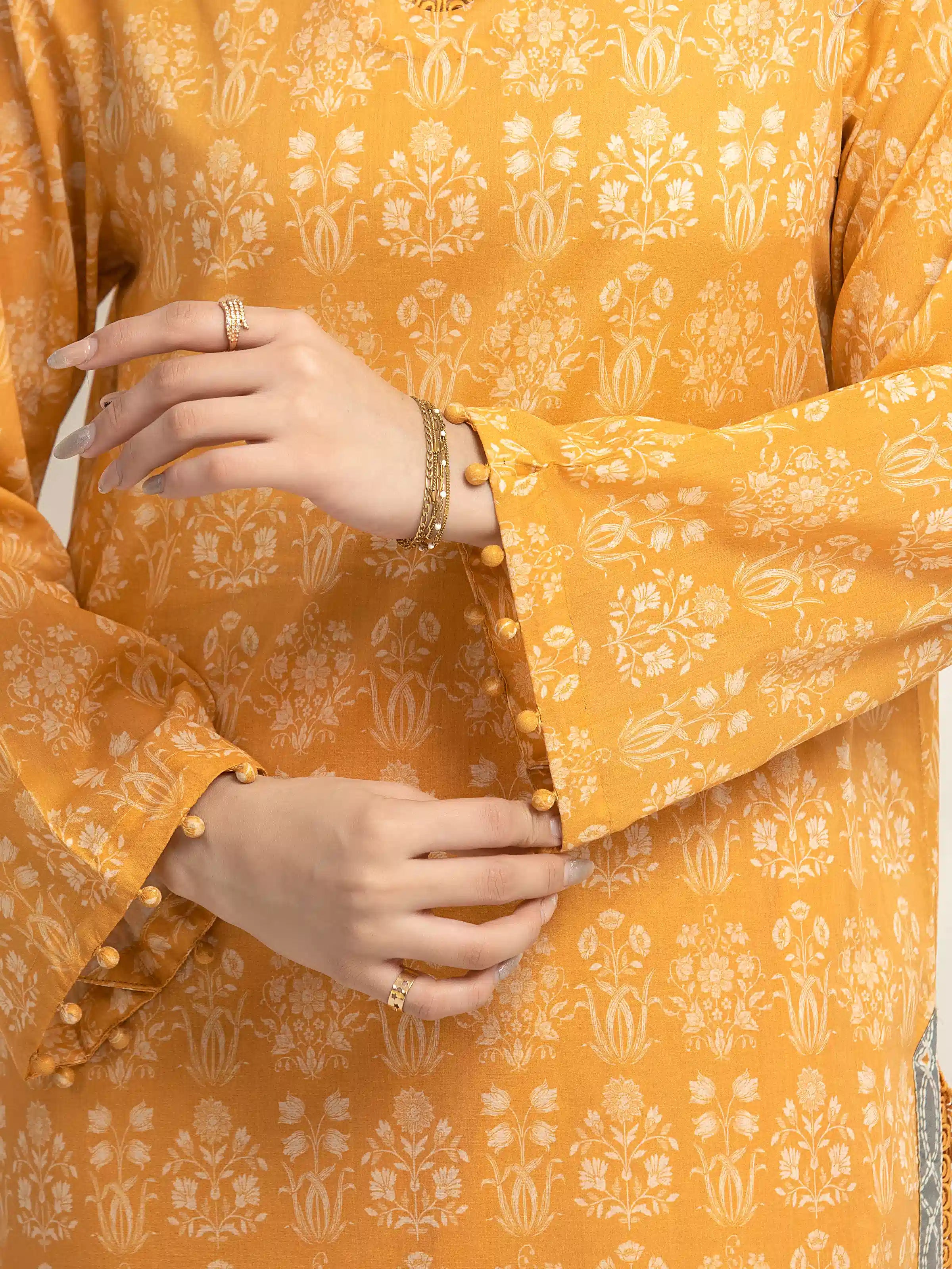 URB Unstitched Printed Lawn Suit