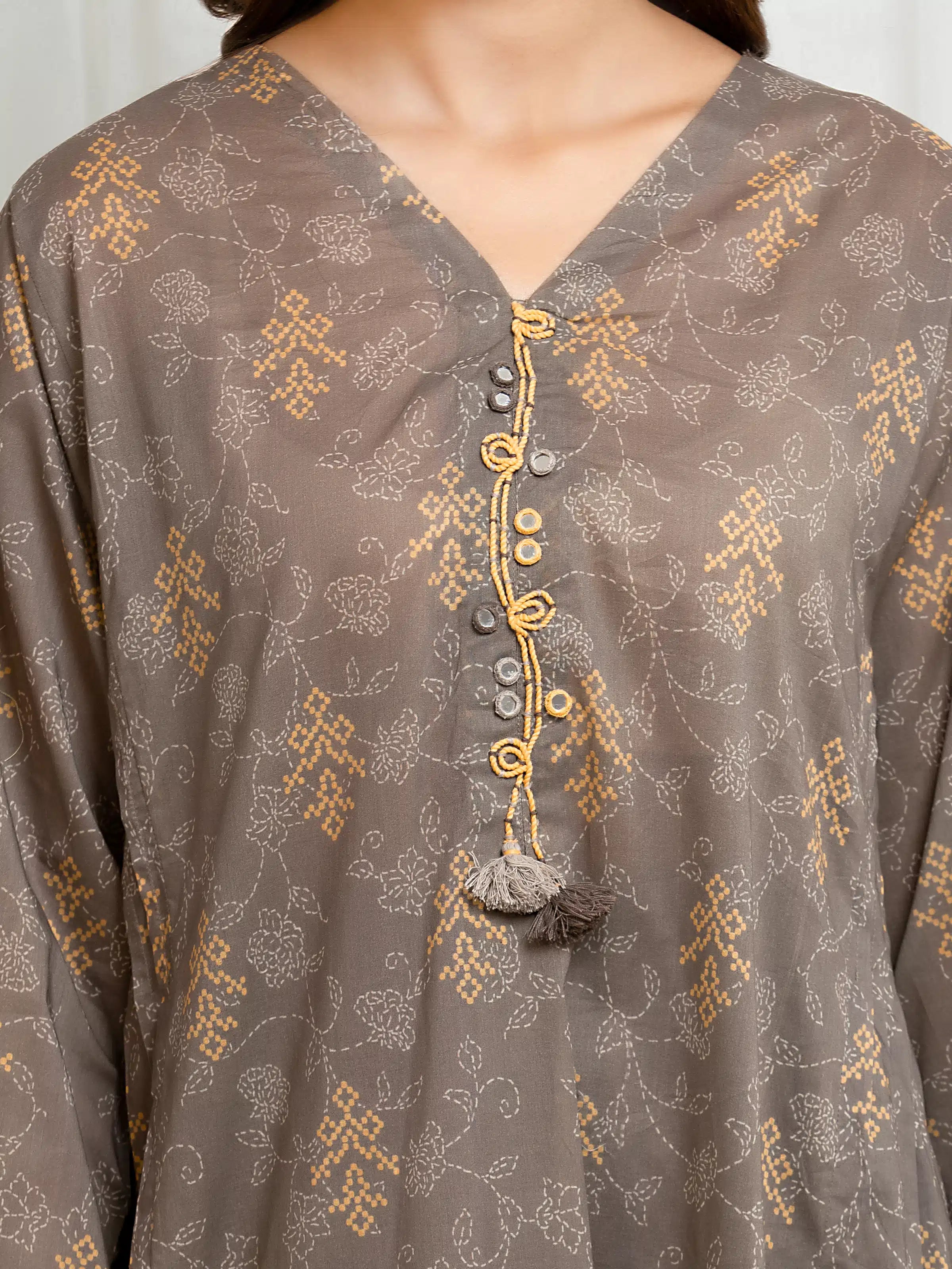 URB Unstitched Printed Lawn Suit