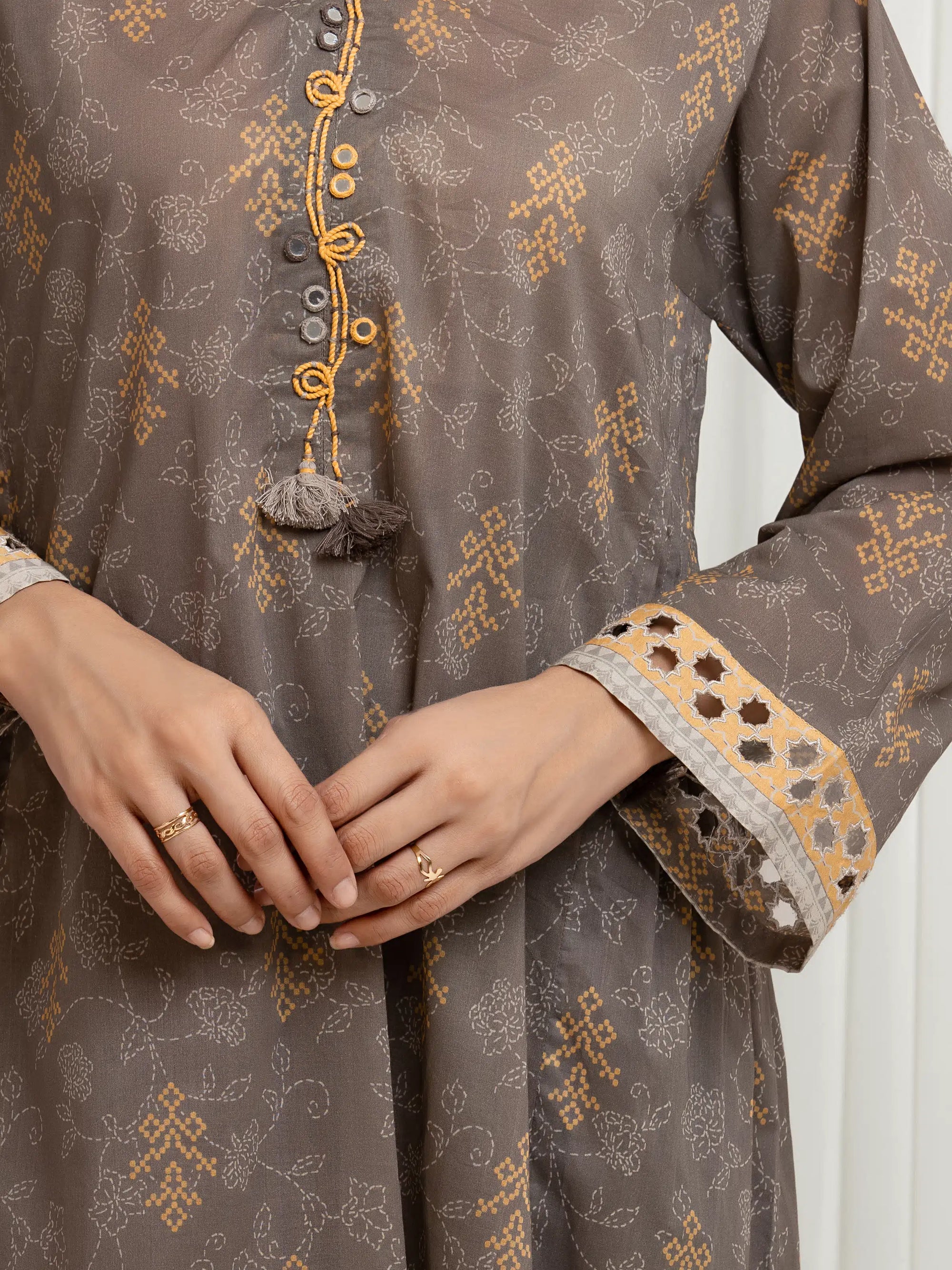 URB Unstitched Printed Lawn Suit