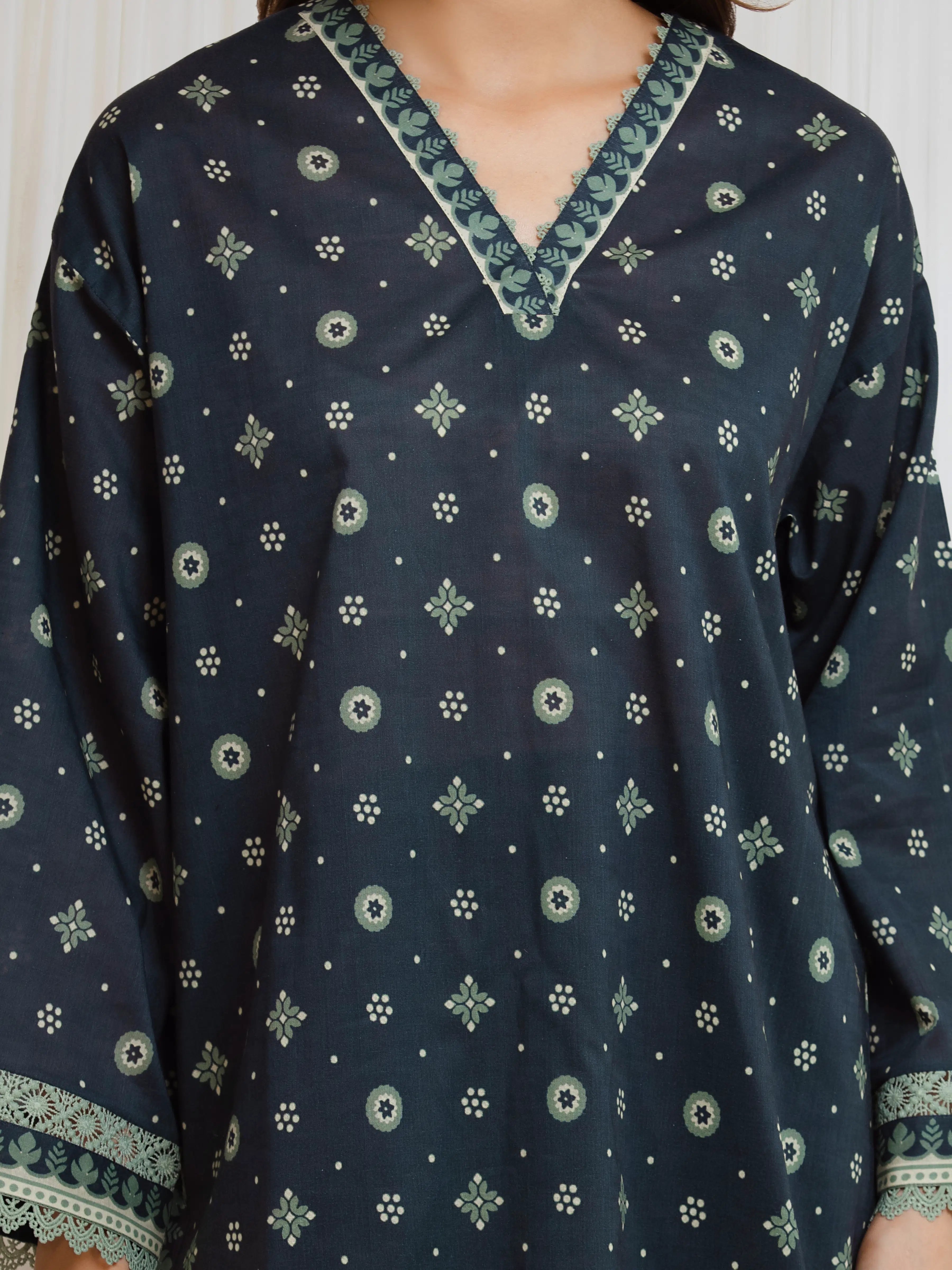 URB Unstitched Printed Lawn Suit