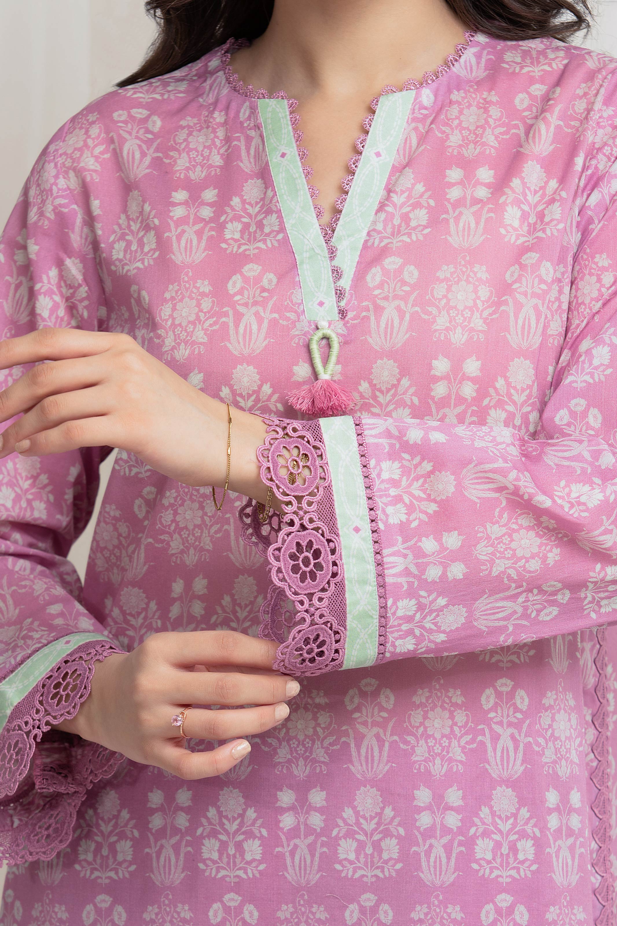 URB Unstitched Printed Lawn Suit