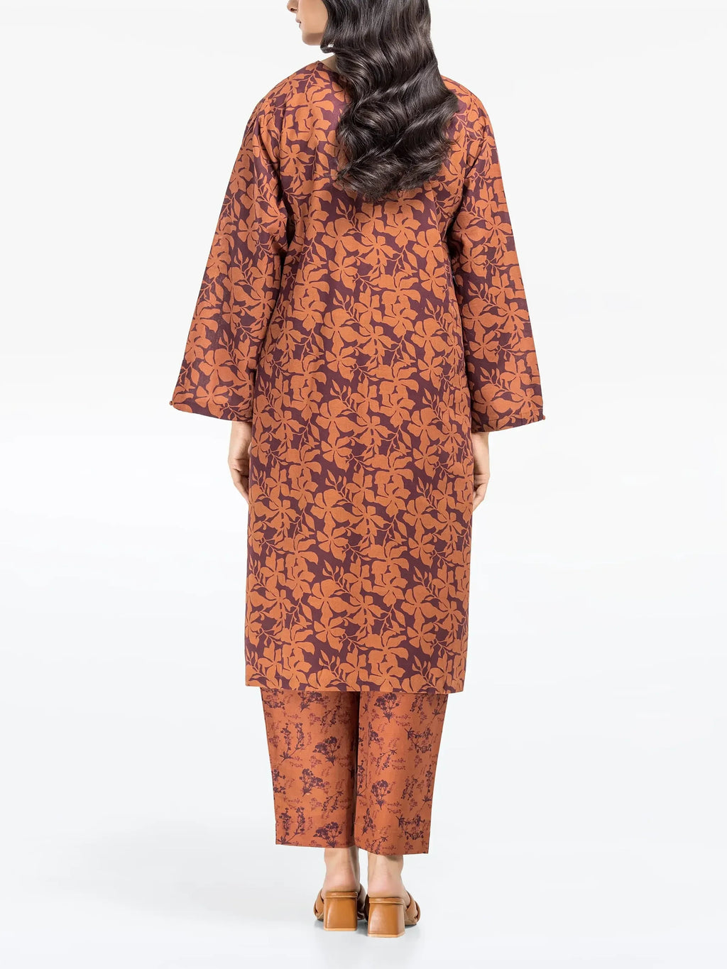 URB Pret 2Pc Printed Khaddar Shirt Trouser