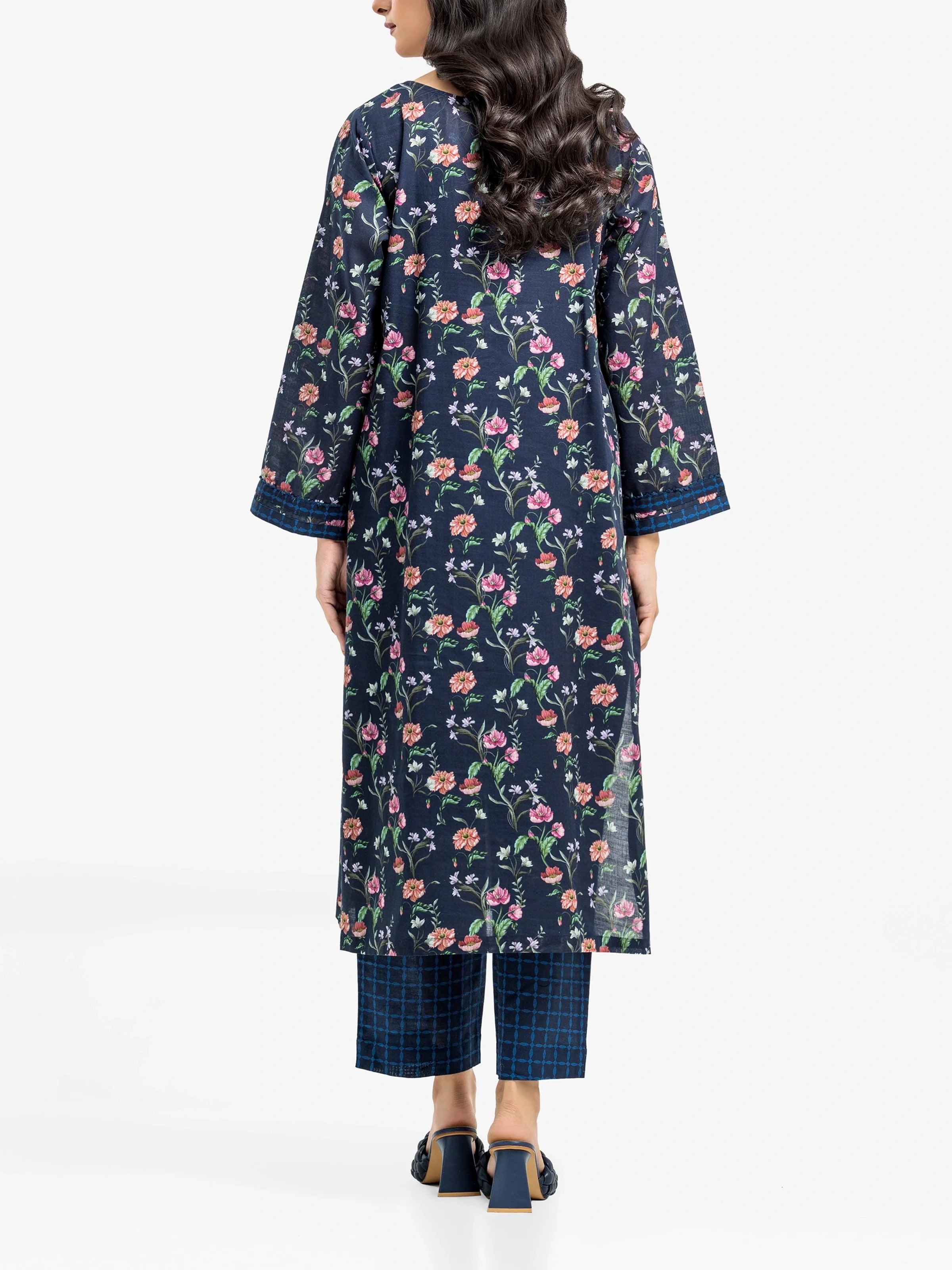URB Pret 2Pc Printed Khaddar Shirt Trouser