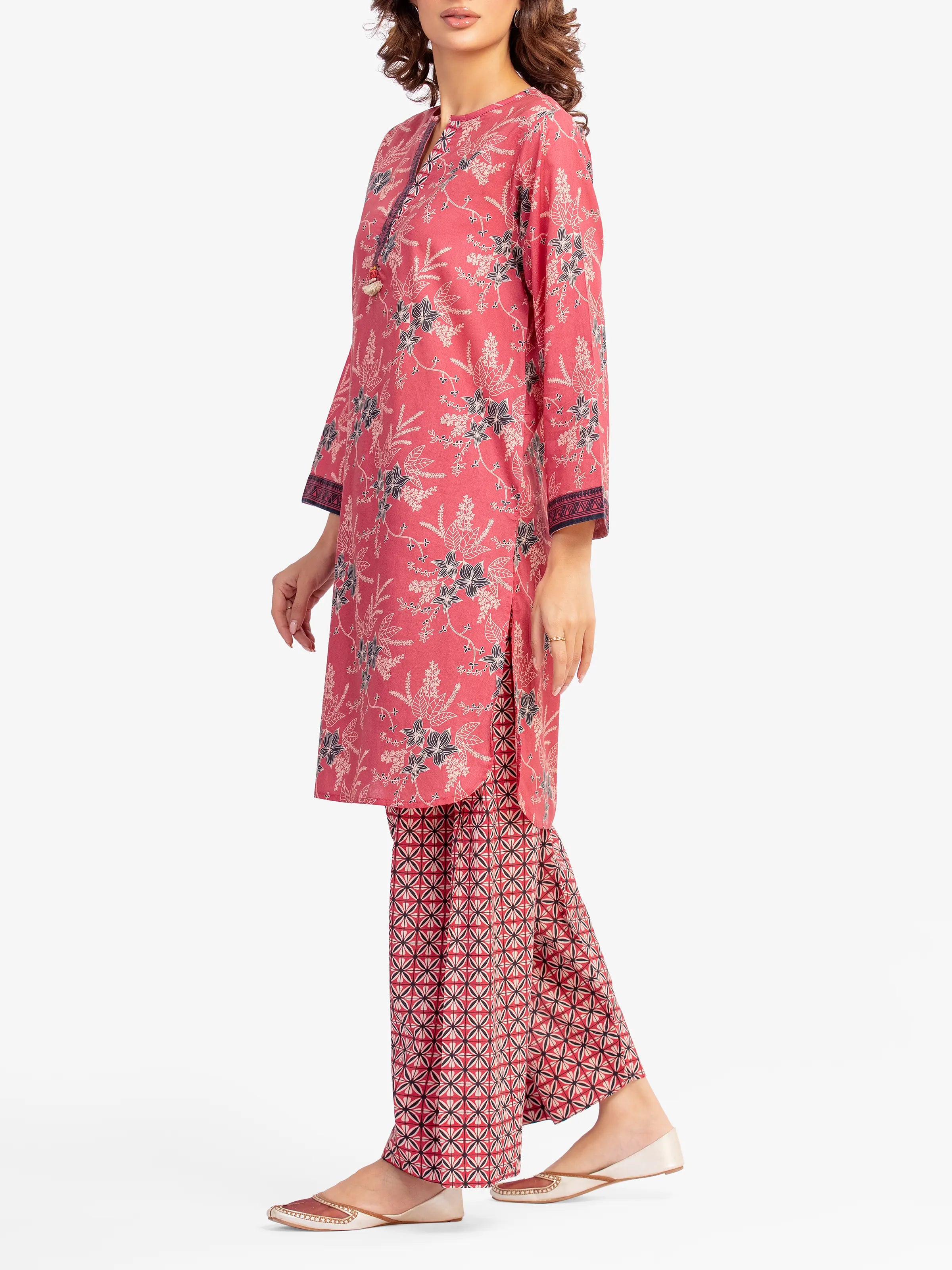 Pret 2Pc Printed Lawn Shirt Trouser