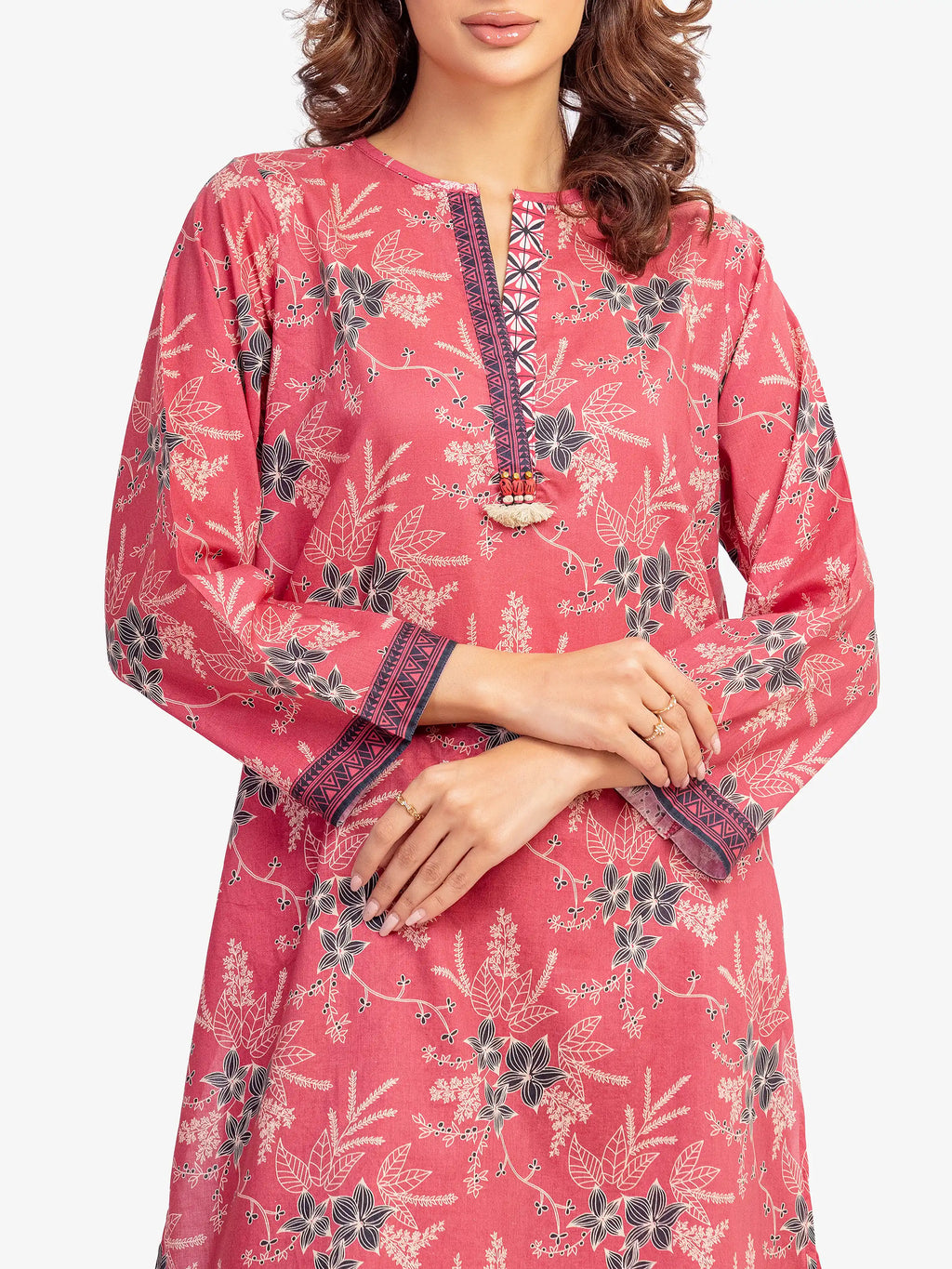 Pret 2Pc Printed Lawn Shirt Trouser
