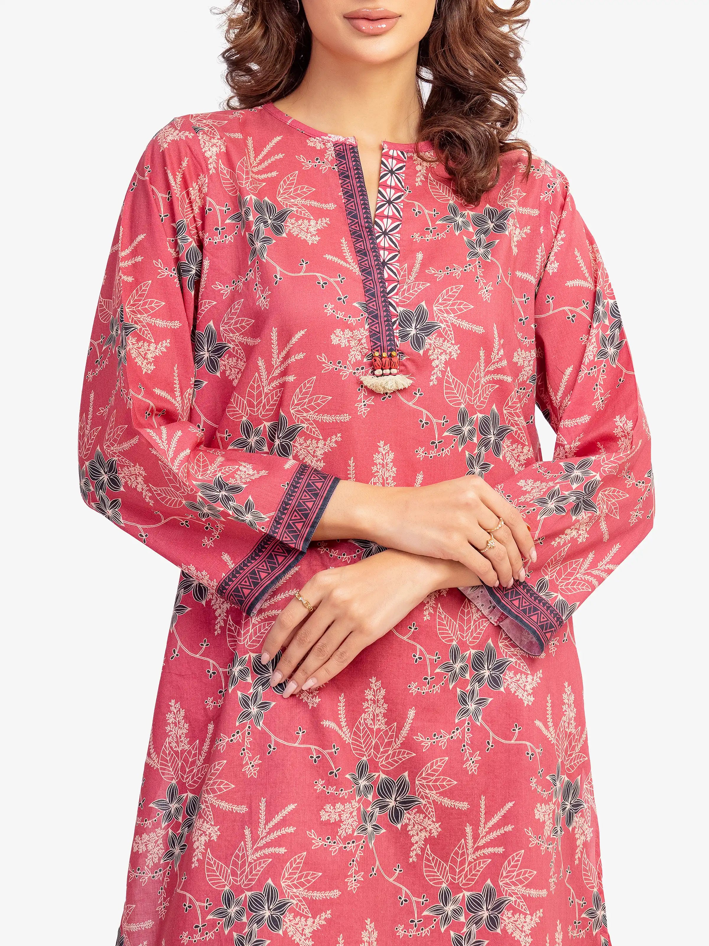 Pret 2Pc Printed Lawn Shirt Trouser