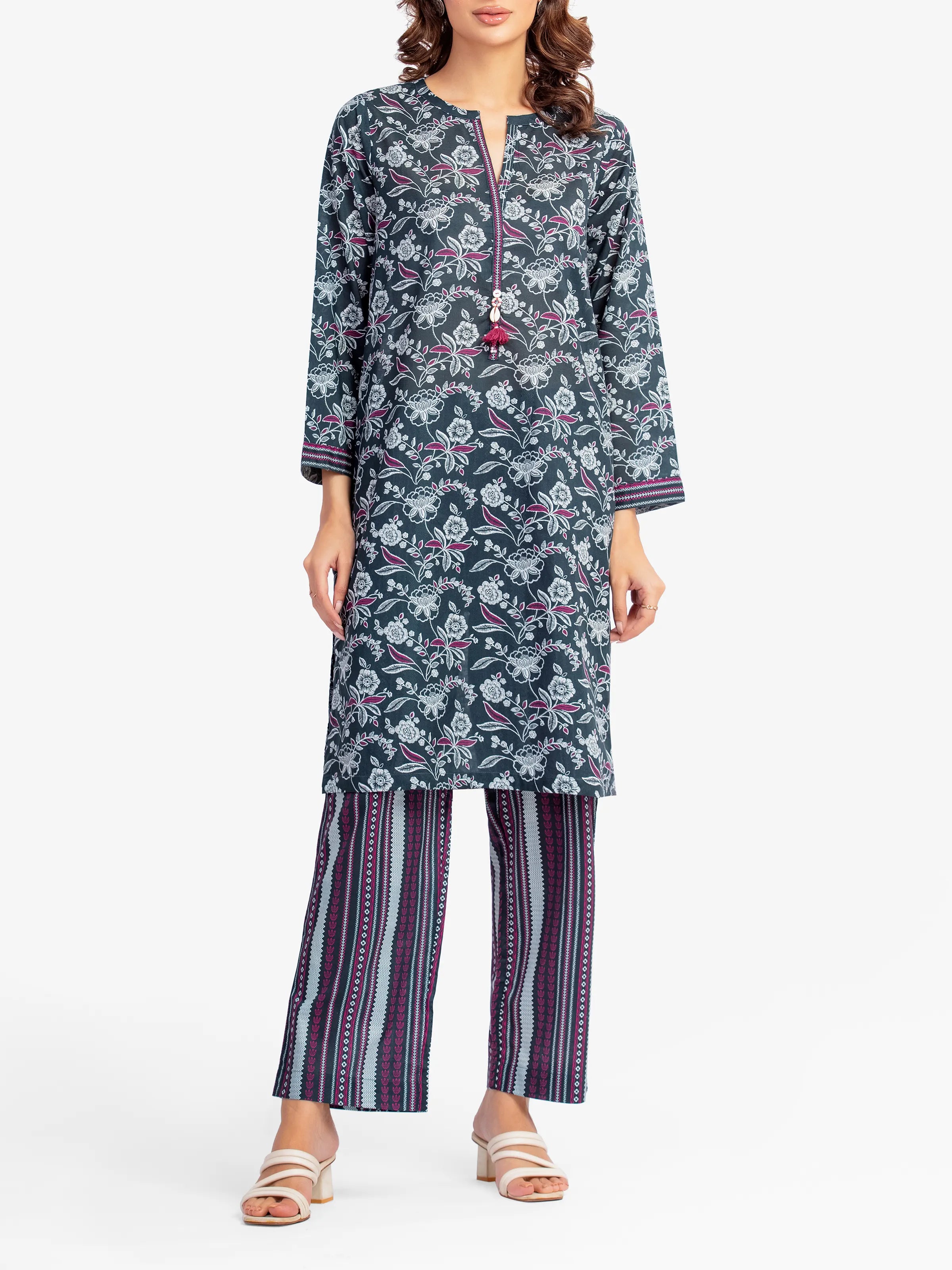 URB Pret 2Pc Printed Lawn Shirt Trouser