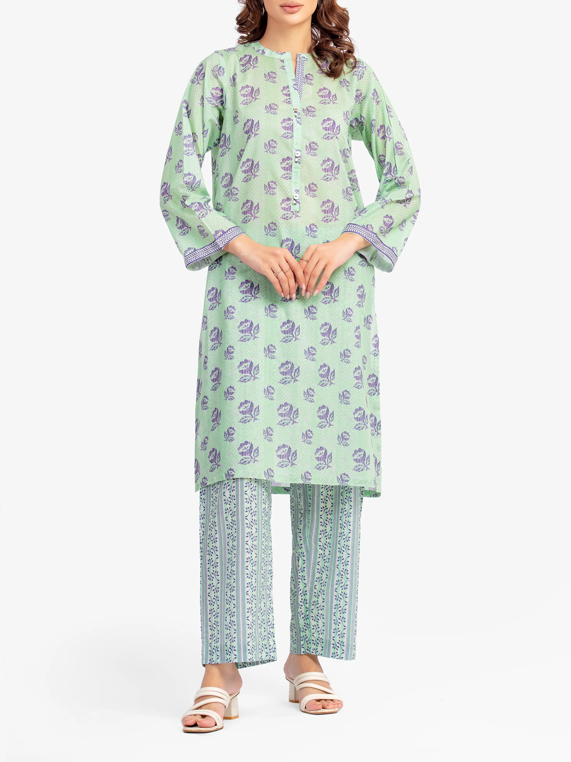 URB Pret 2Pc Printed Lawn Shirt Trouser