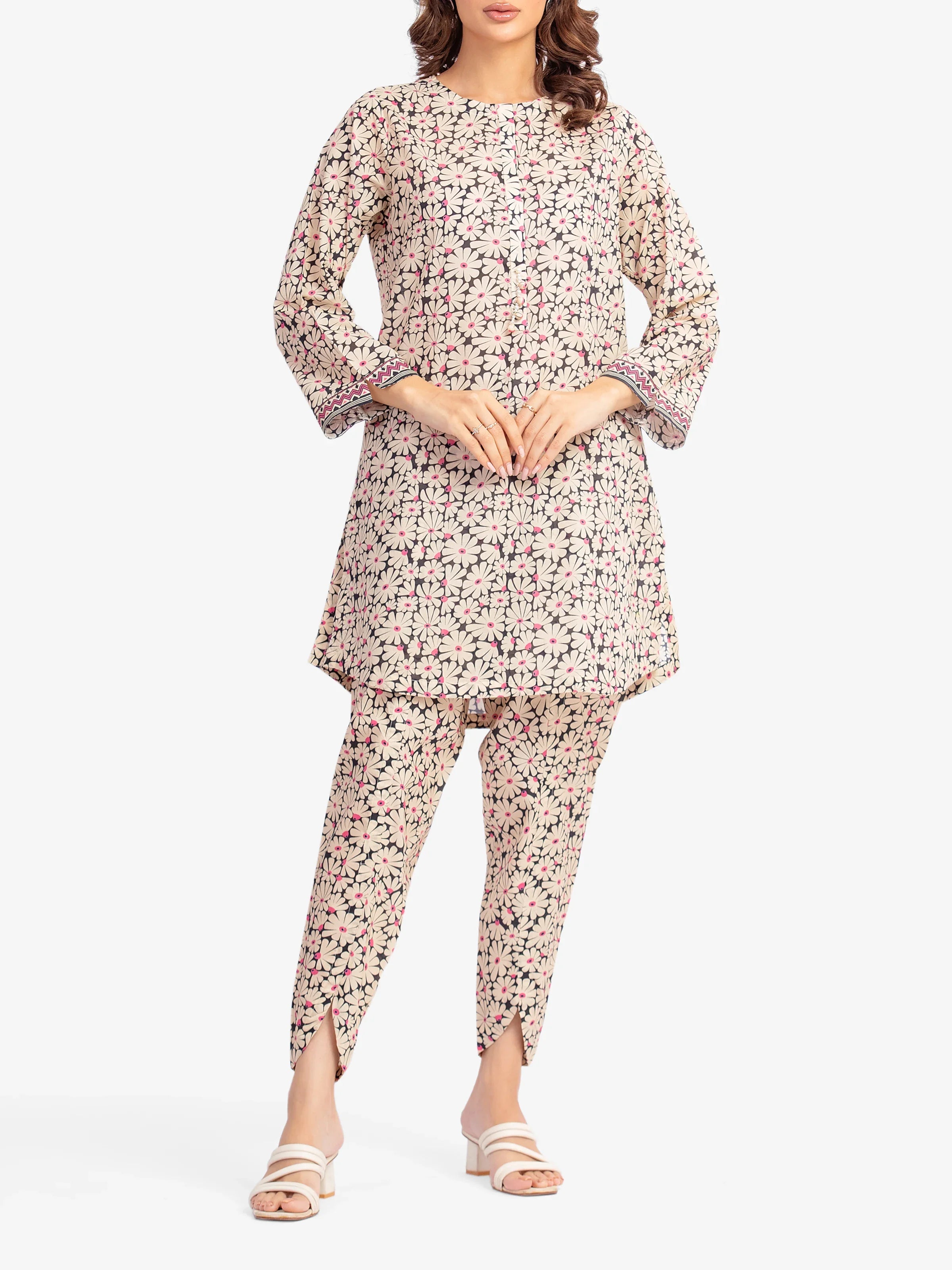 URB Pret 2Pc Printed Lawn Shirt Trouser