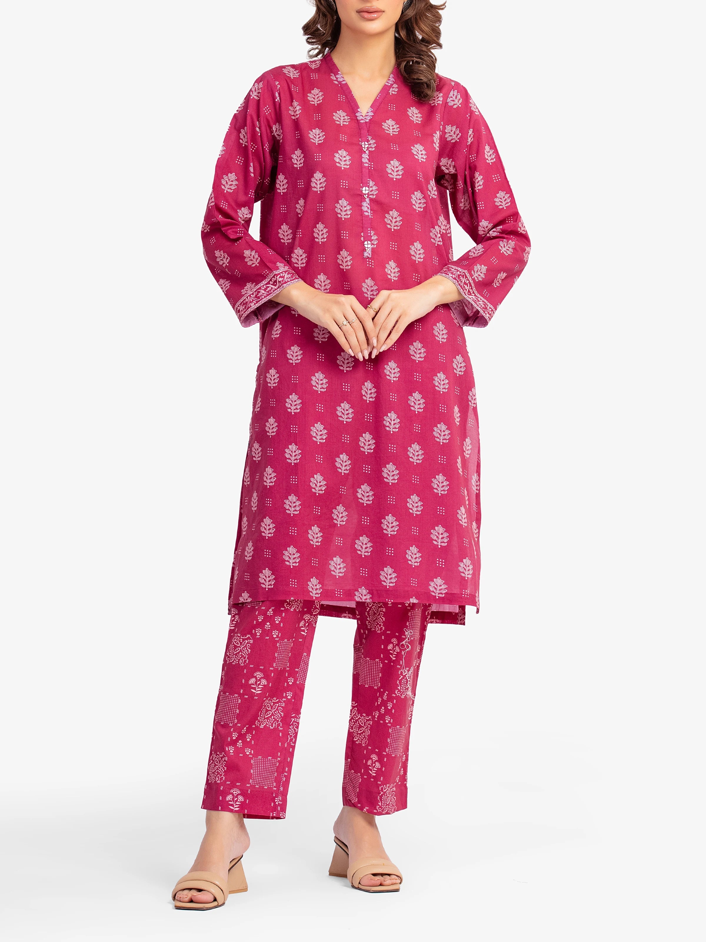 URB Pret 2Pc Printed Lawn Shirt Trouser