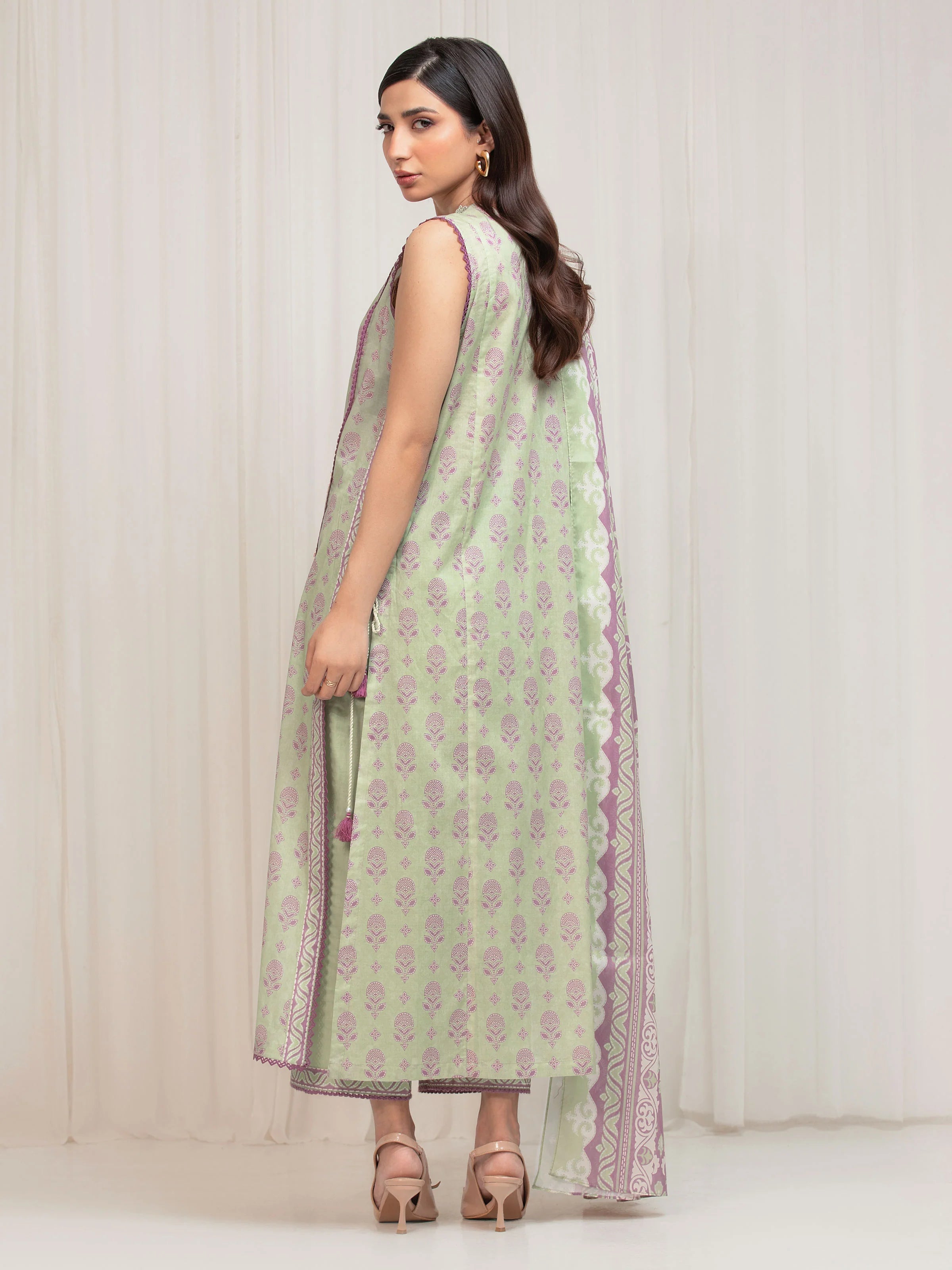 URB Unstitched Printed Lawn Suit