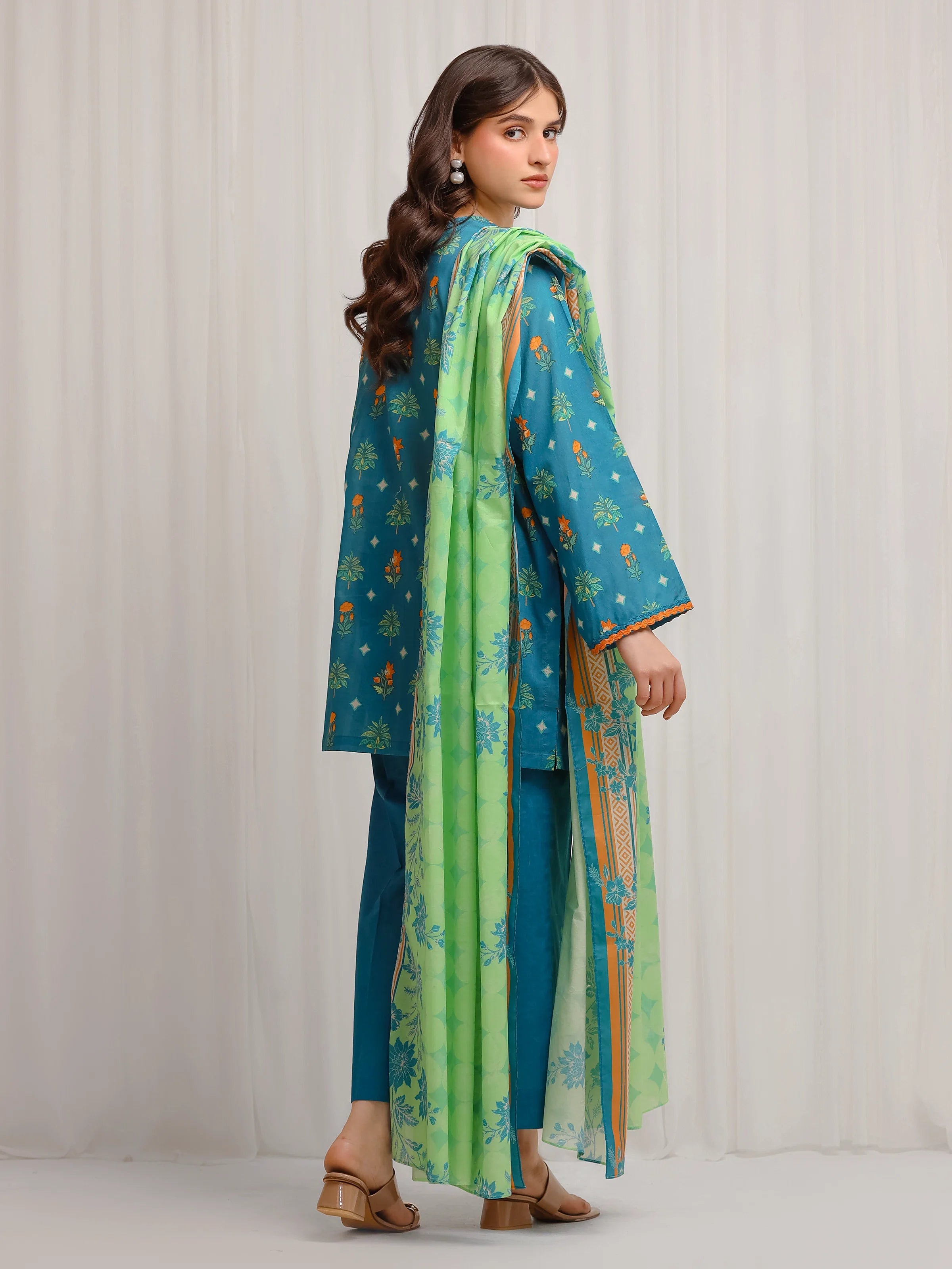 URB Unstitched Printed Lawn Suit