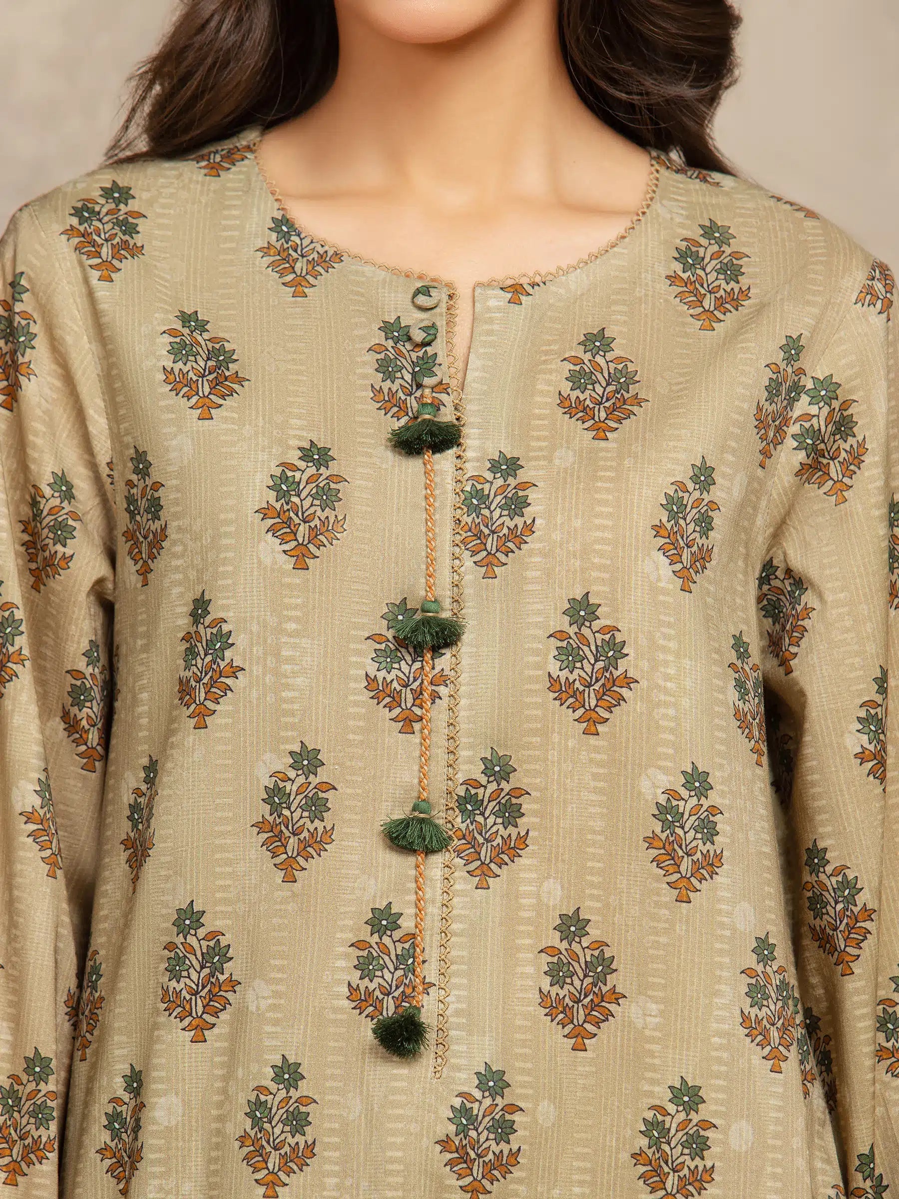 URB Unstitched Printed Khaddar Suit