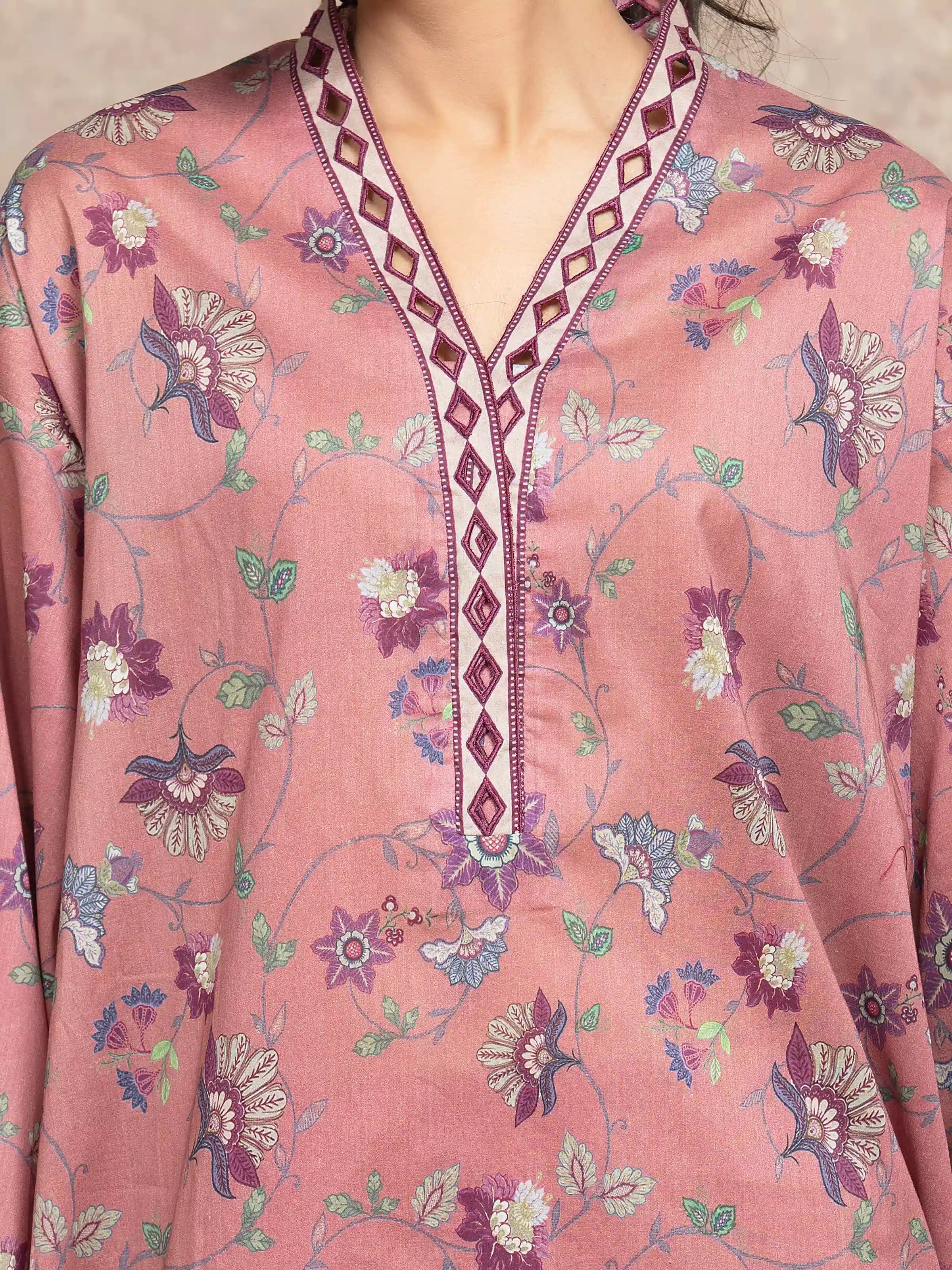 URB Unstitched Printed Khaddar Suit