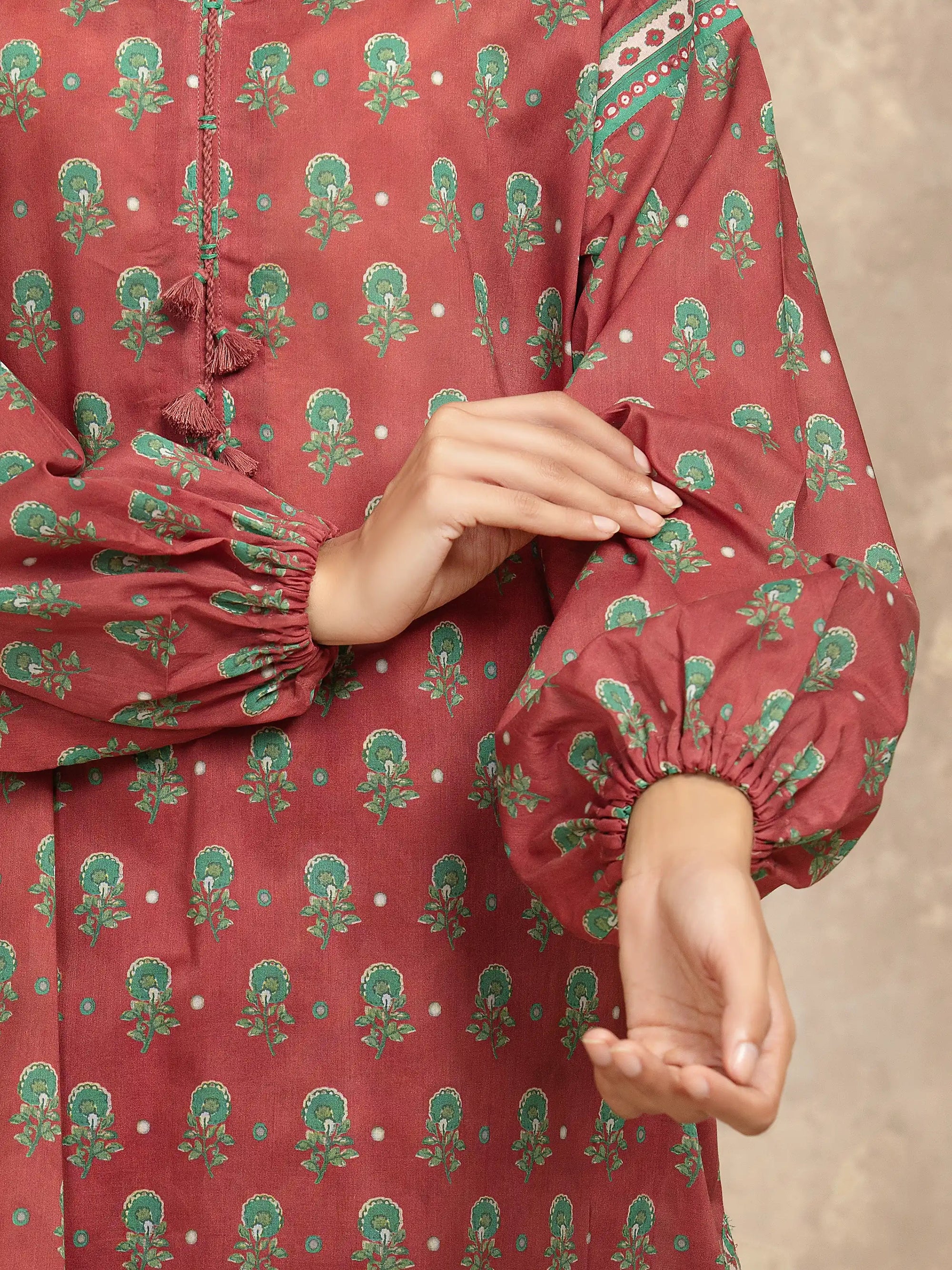 URB Unstitched Printed Khaddar Suit