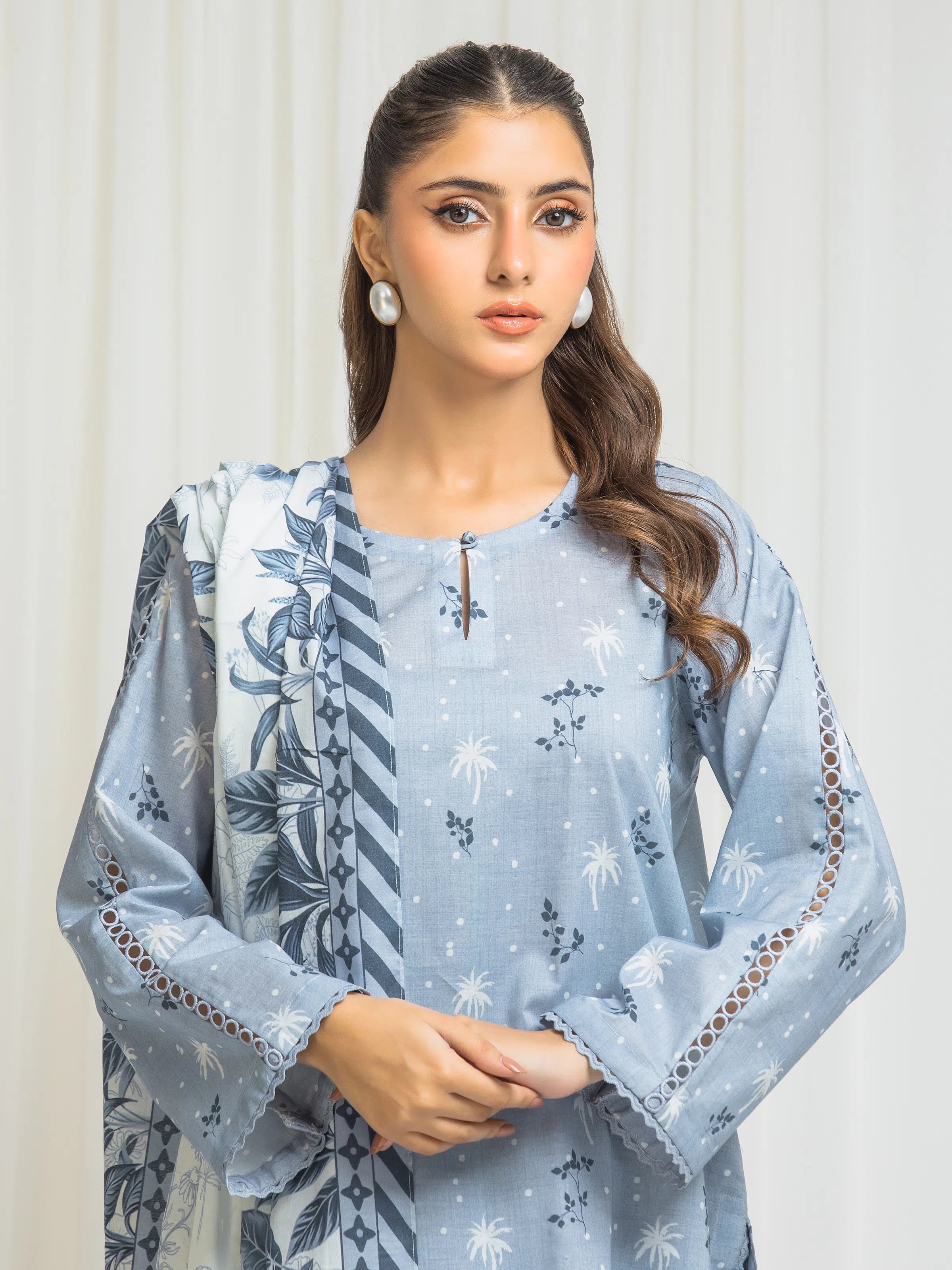 URB Unstitched Printed Lawn Suit