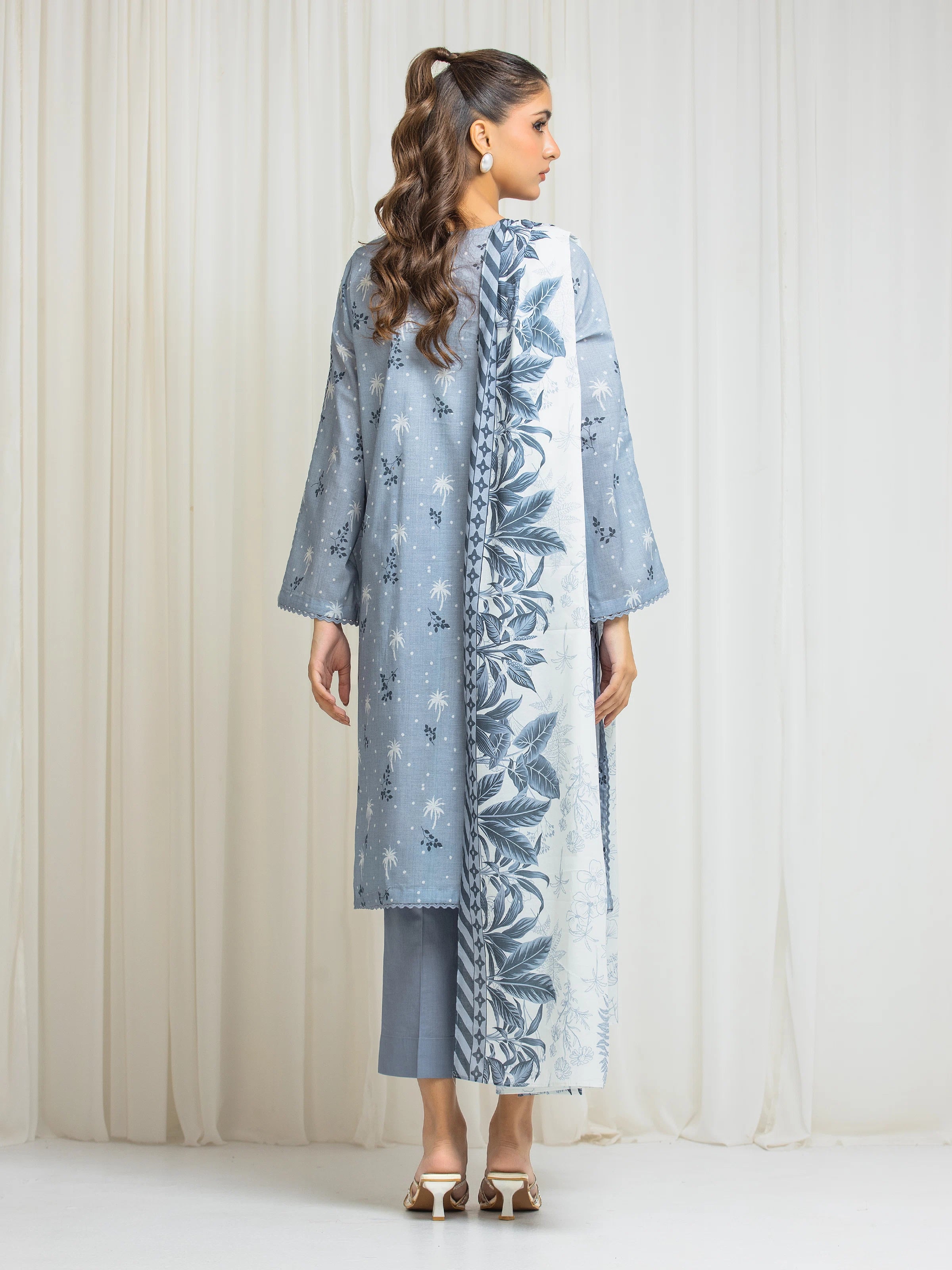 URB Unstitched Printed Lawn Suit