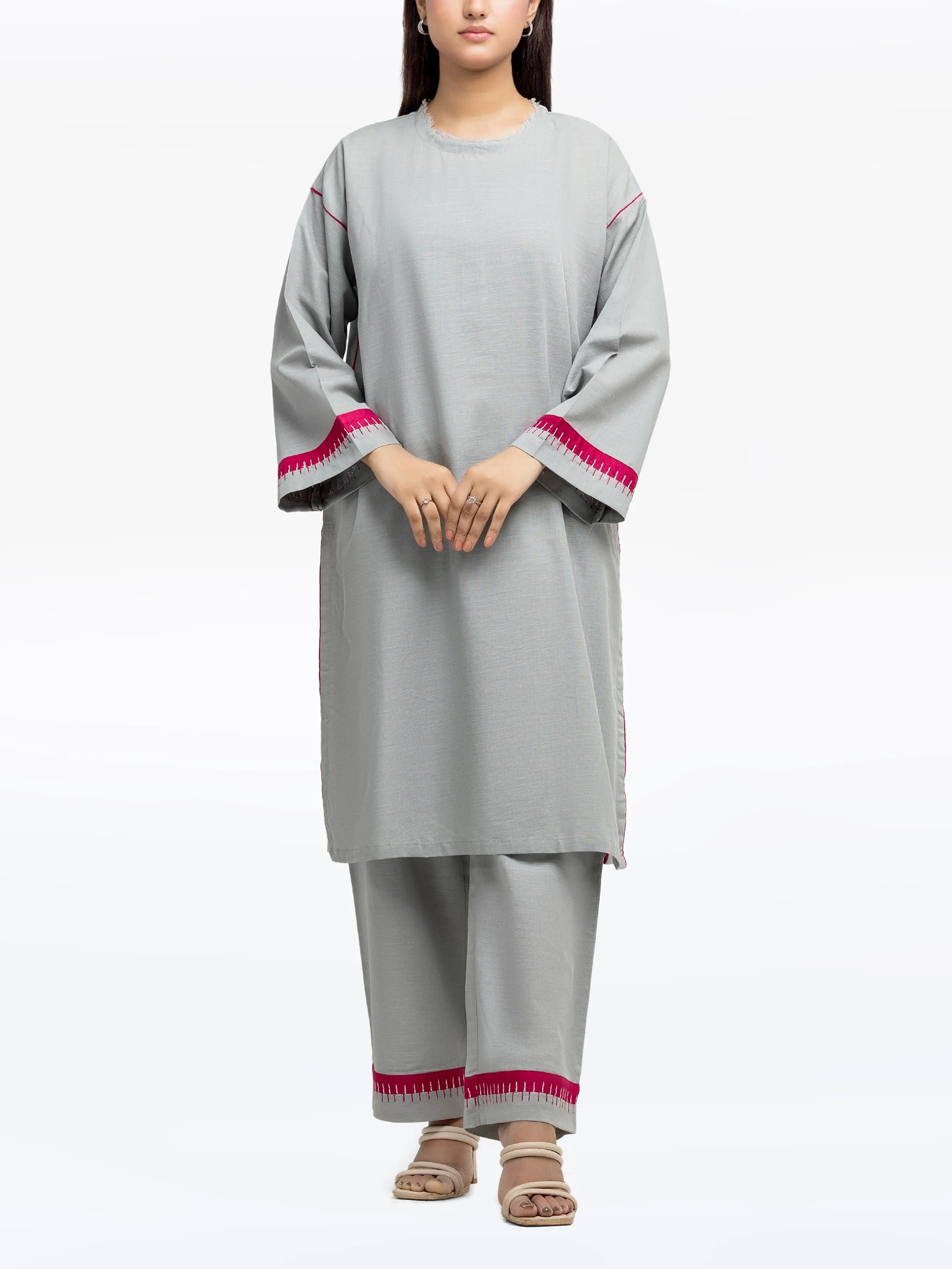 URB Pret 2Pc Solid Khaddar Co-Ord Set