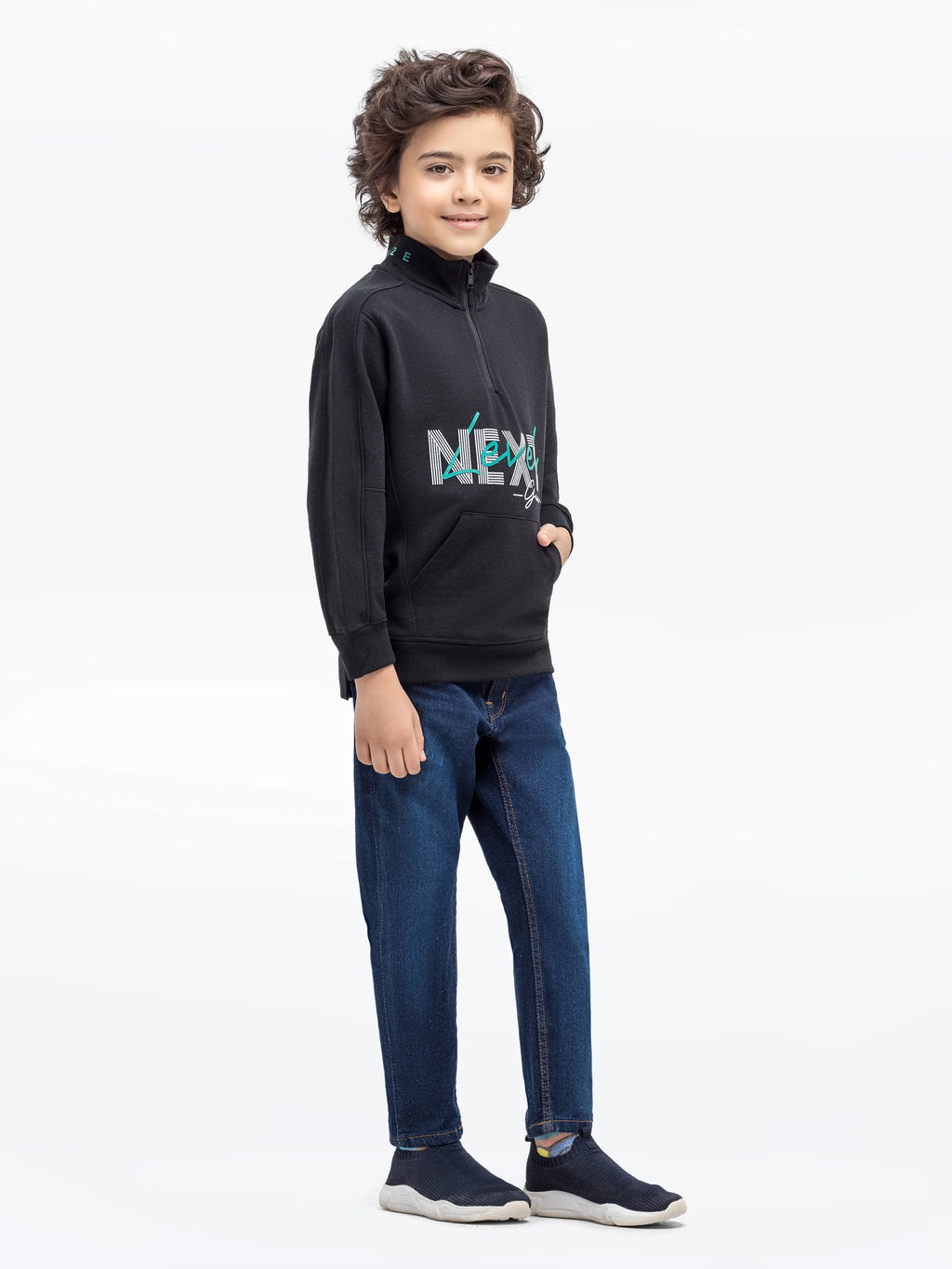 URB Boy's Black Sweatshirt