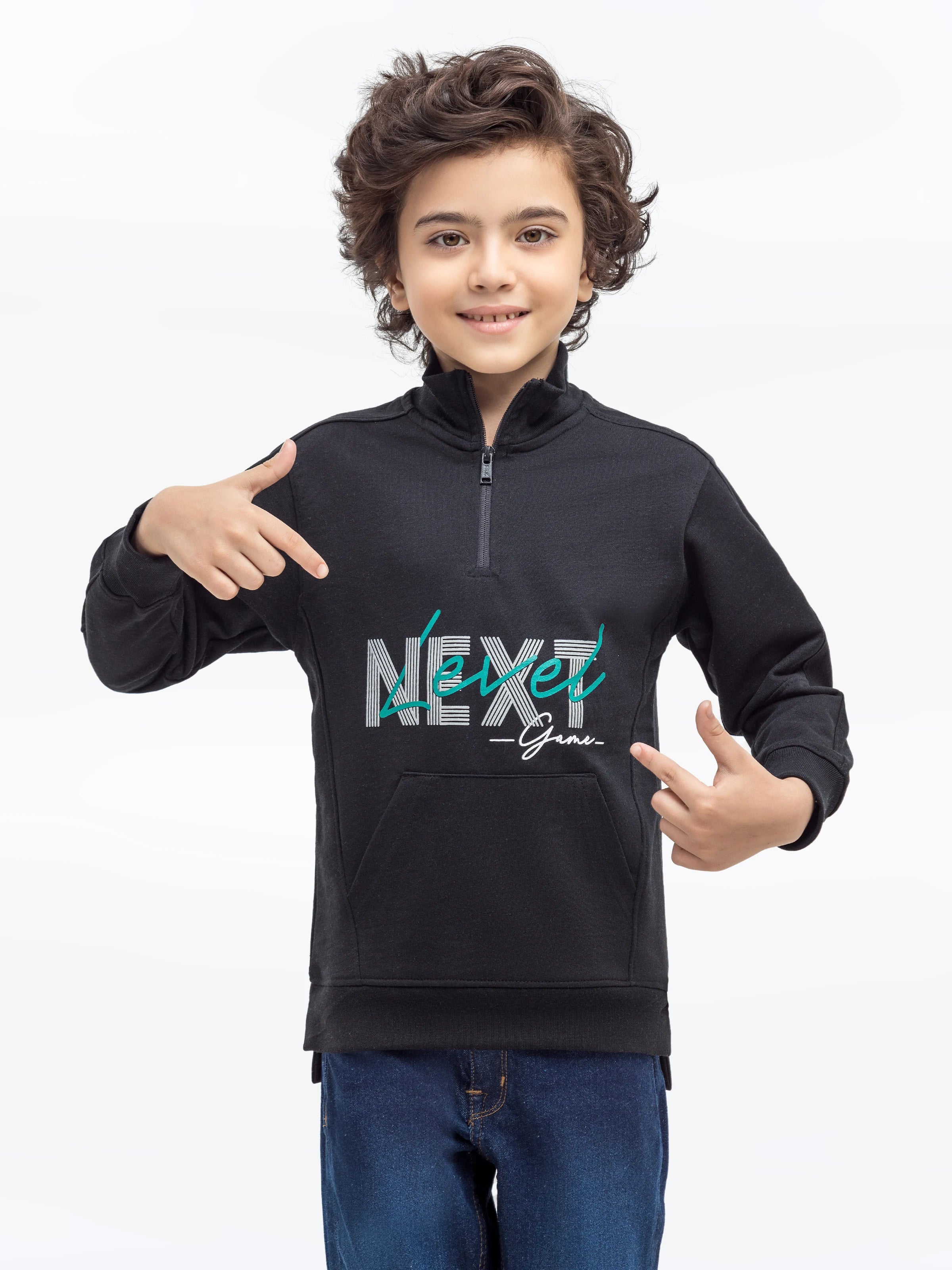 URB Boy's Black Sweatshirt